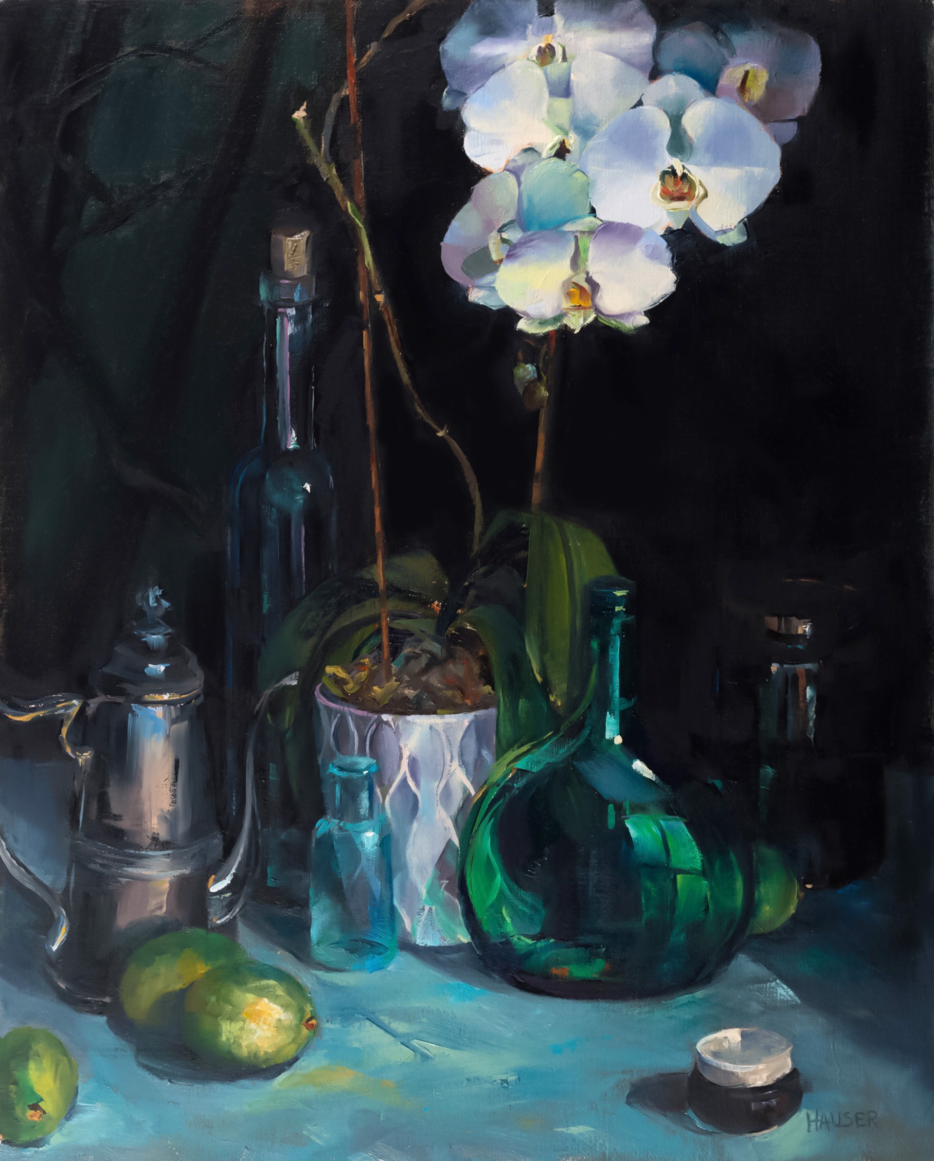 ALICE HAUSER, "Orchids Still"  by Oil Painters of America