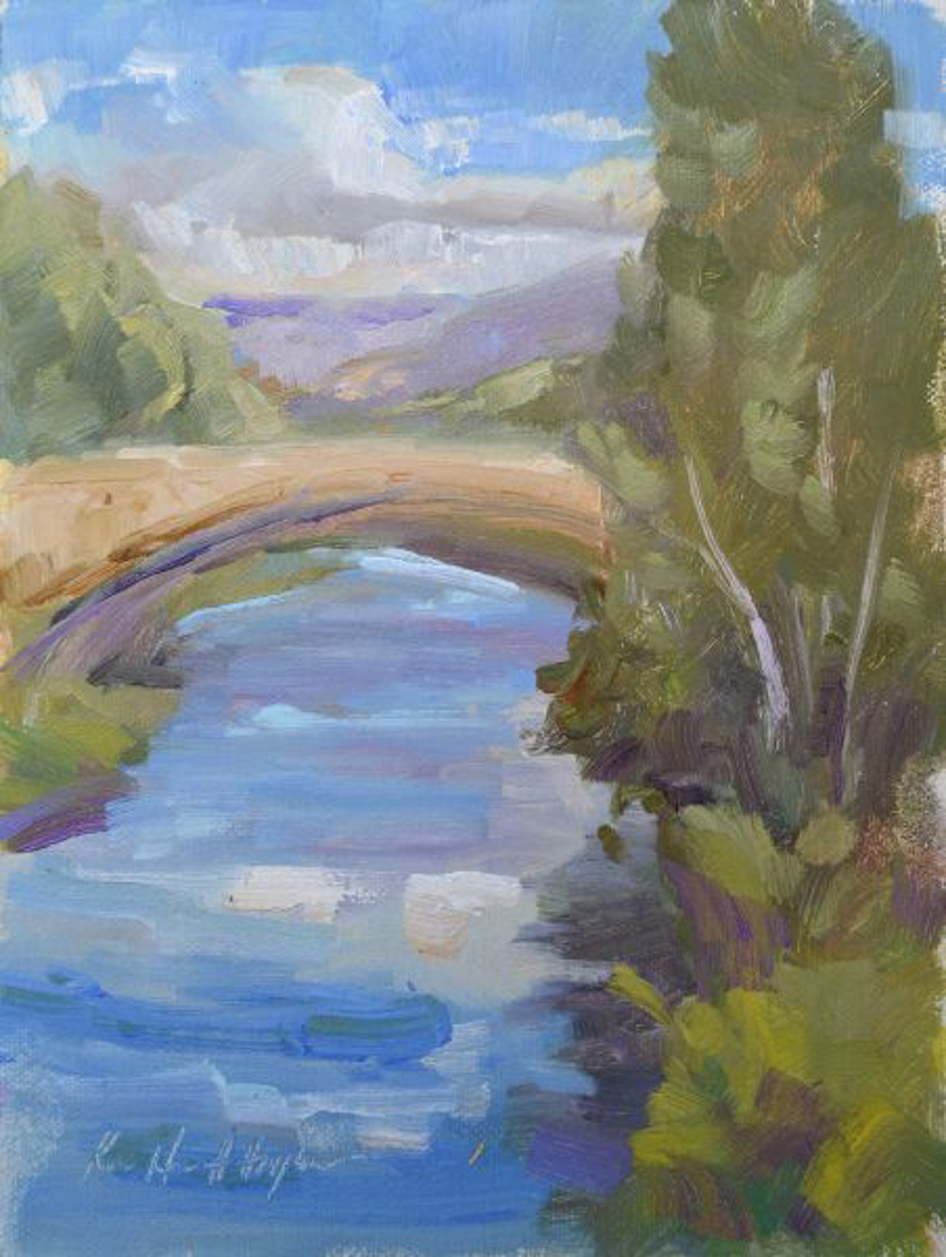 The Arno River in May by Karen Hewitt Hagan