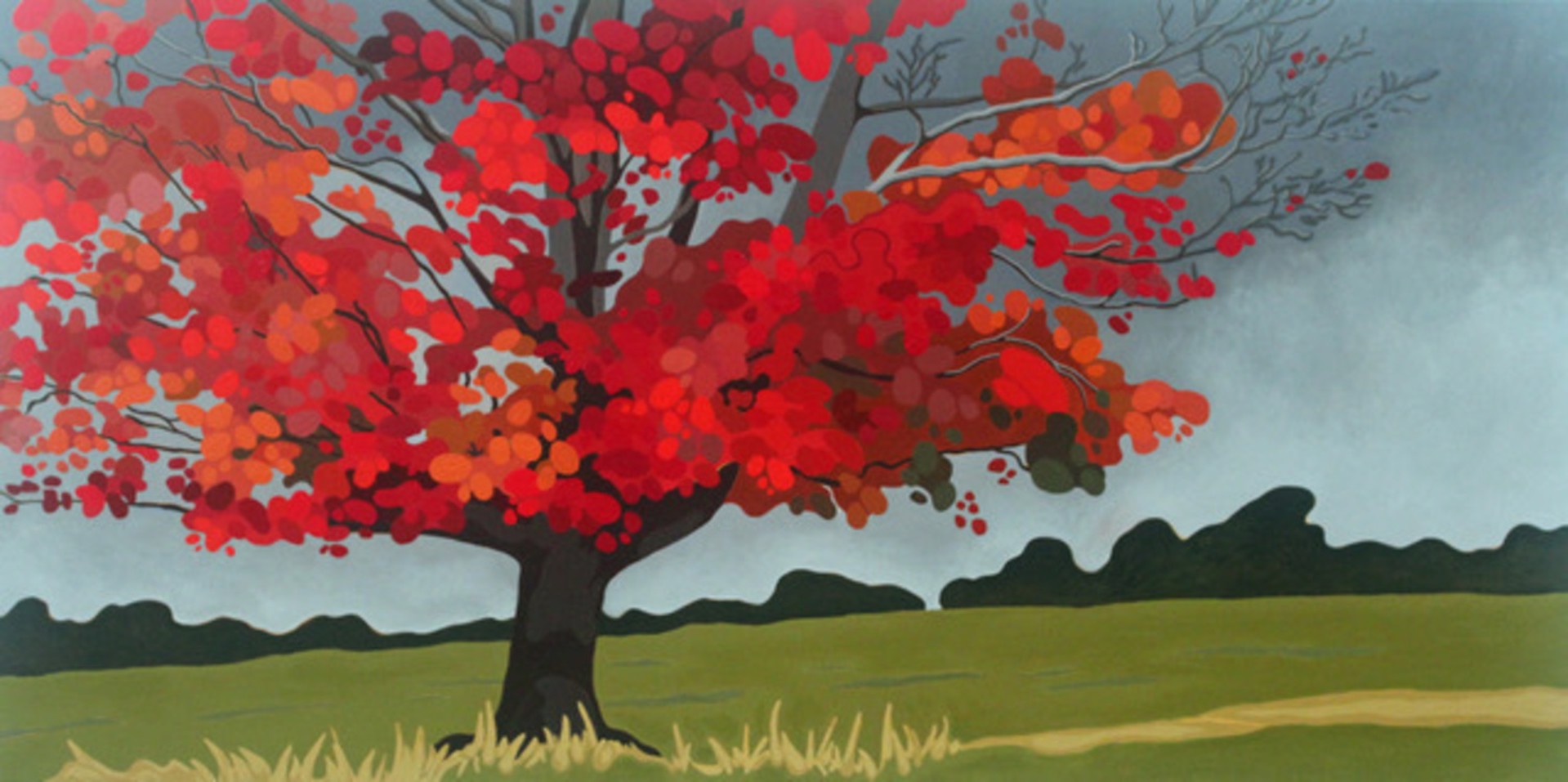 Late Autumn Maple by Leanne Baird