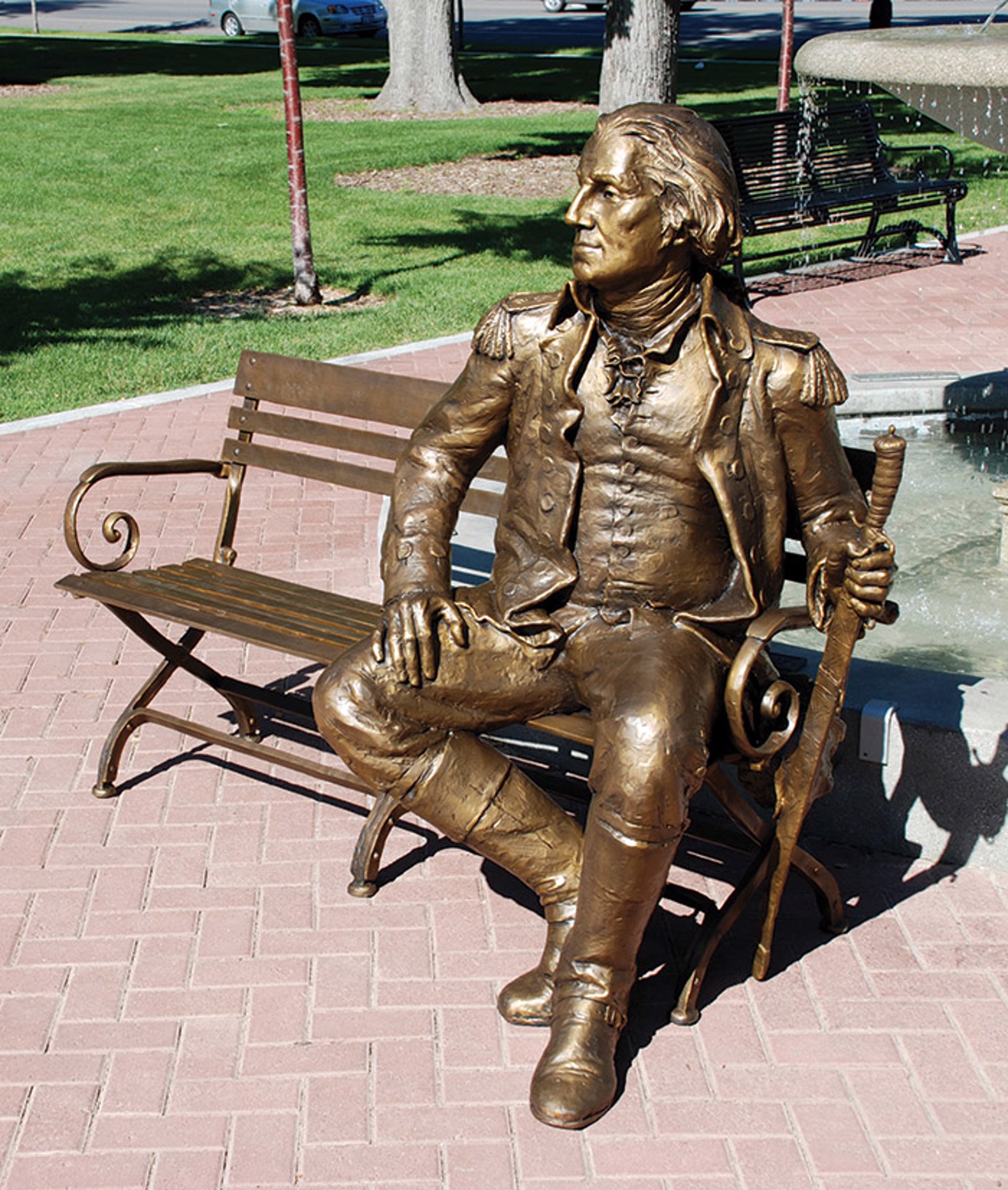 George Washington Bench by Gary Lee Price (sculptor)
