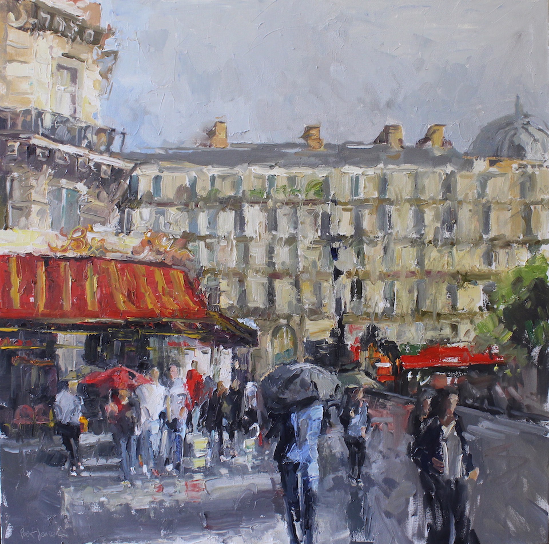 Rue Saint Lazare in the Rain by Brent Jensen