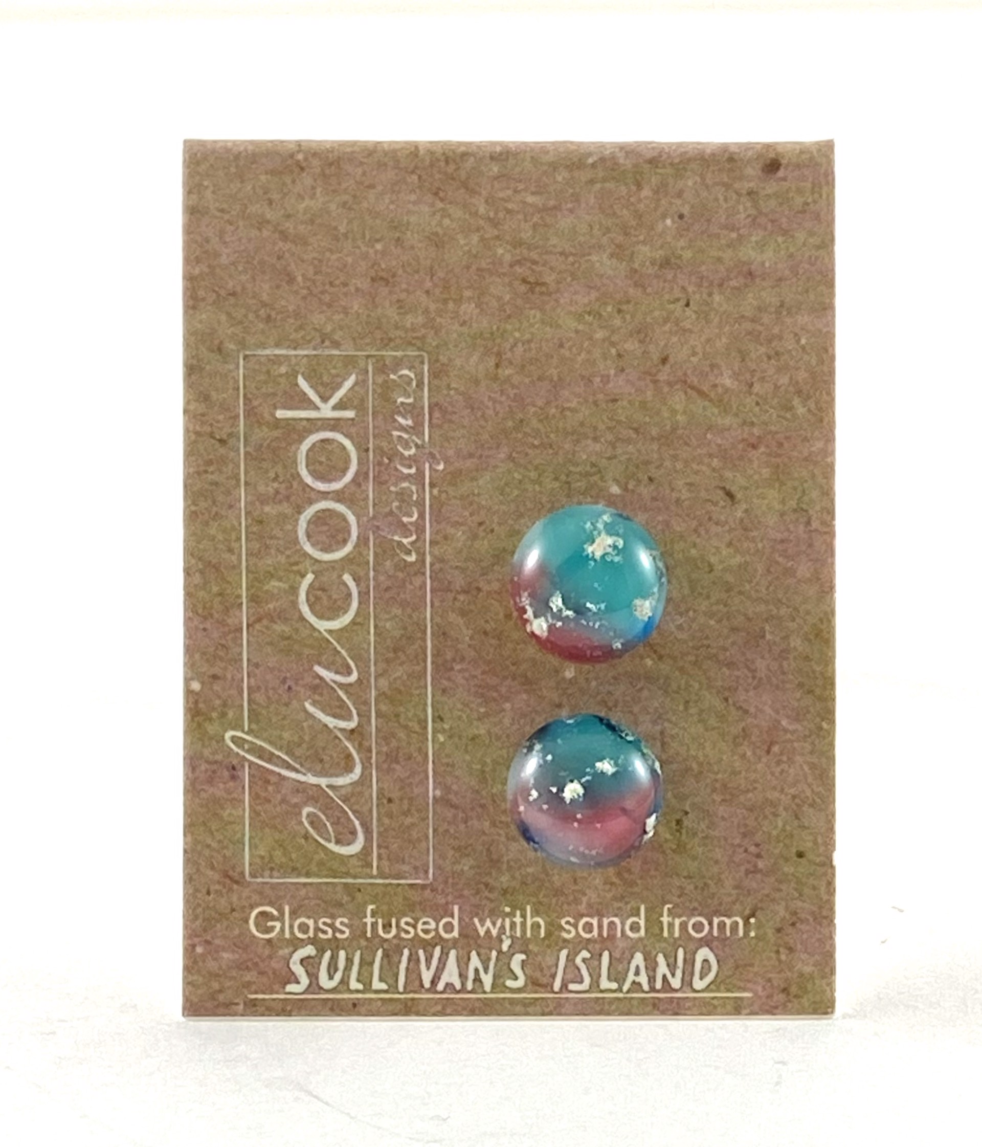 Button Earrings 5x by Emily Cook