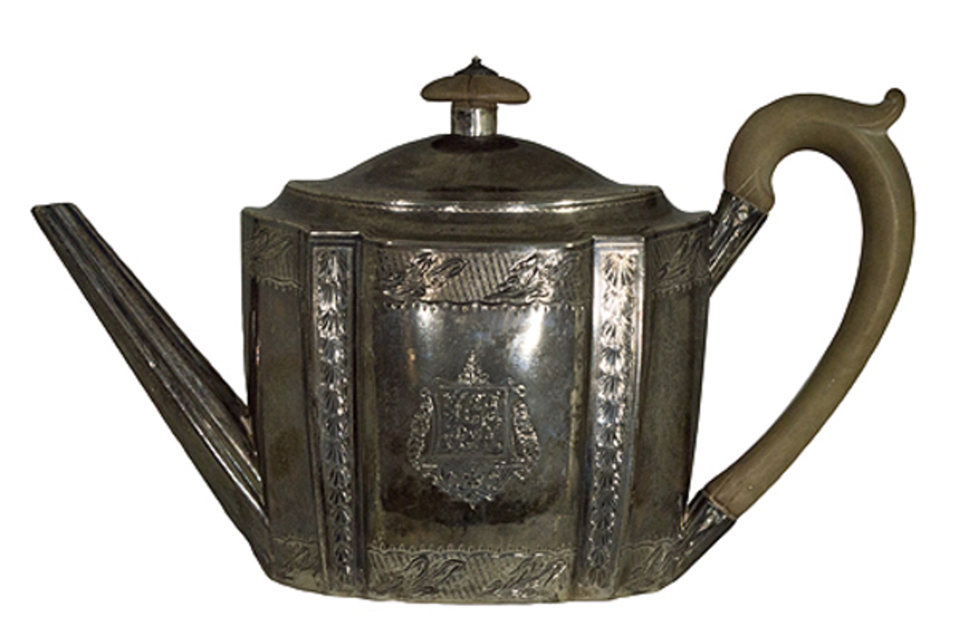 Teapot, Leopard's Head From London, King George III reign by John Emes