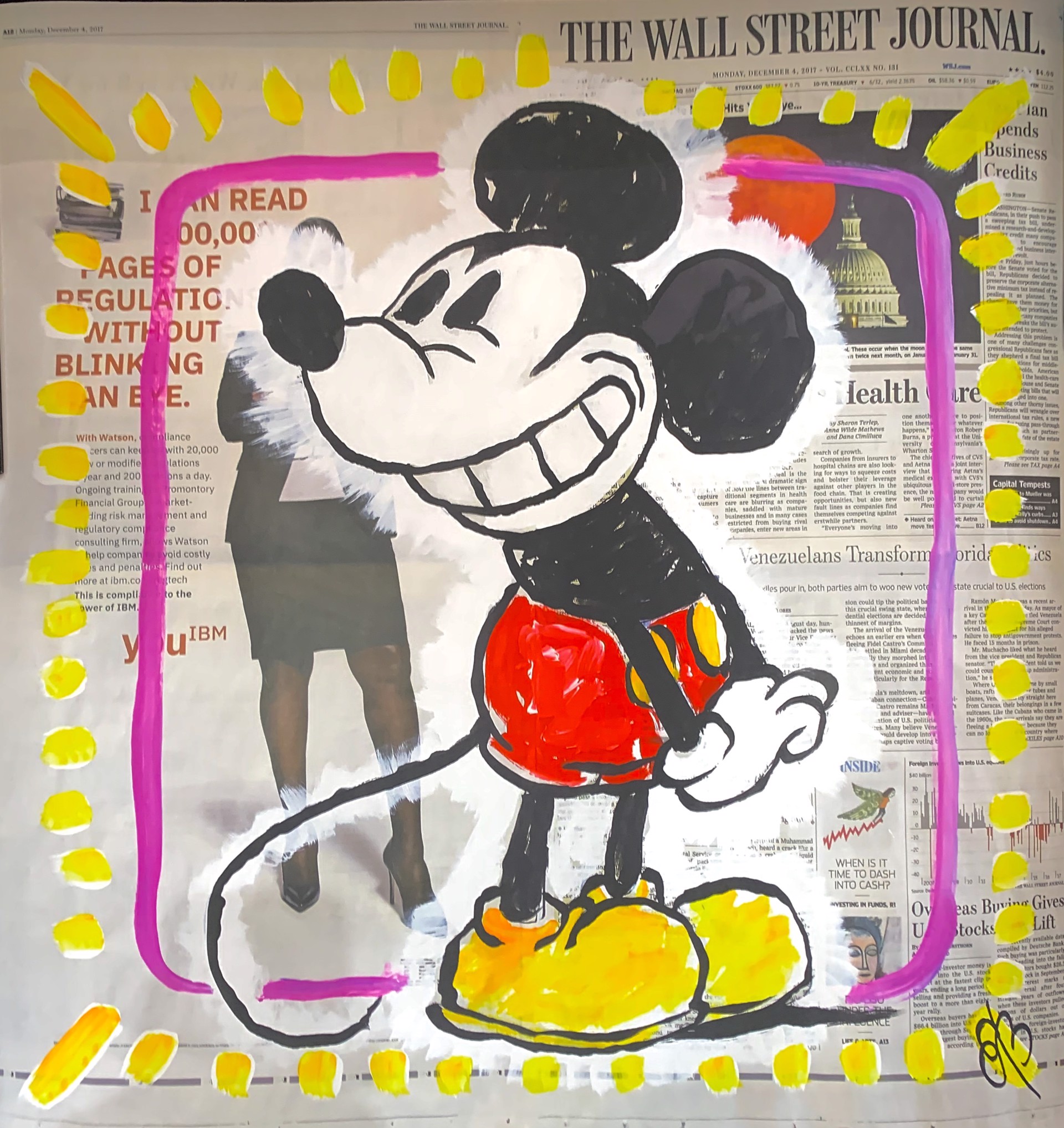 WSJ “Micky Mouse” by WSJ Series on Newspaper by Elena Bulatova