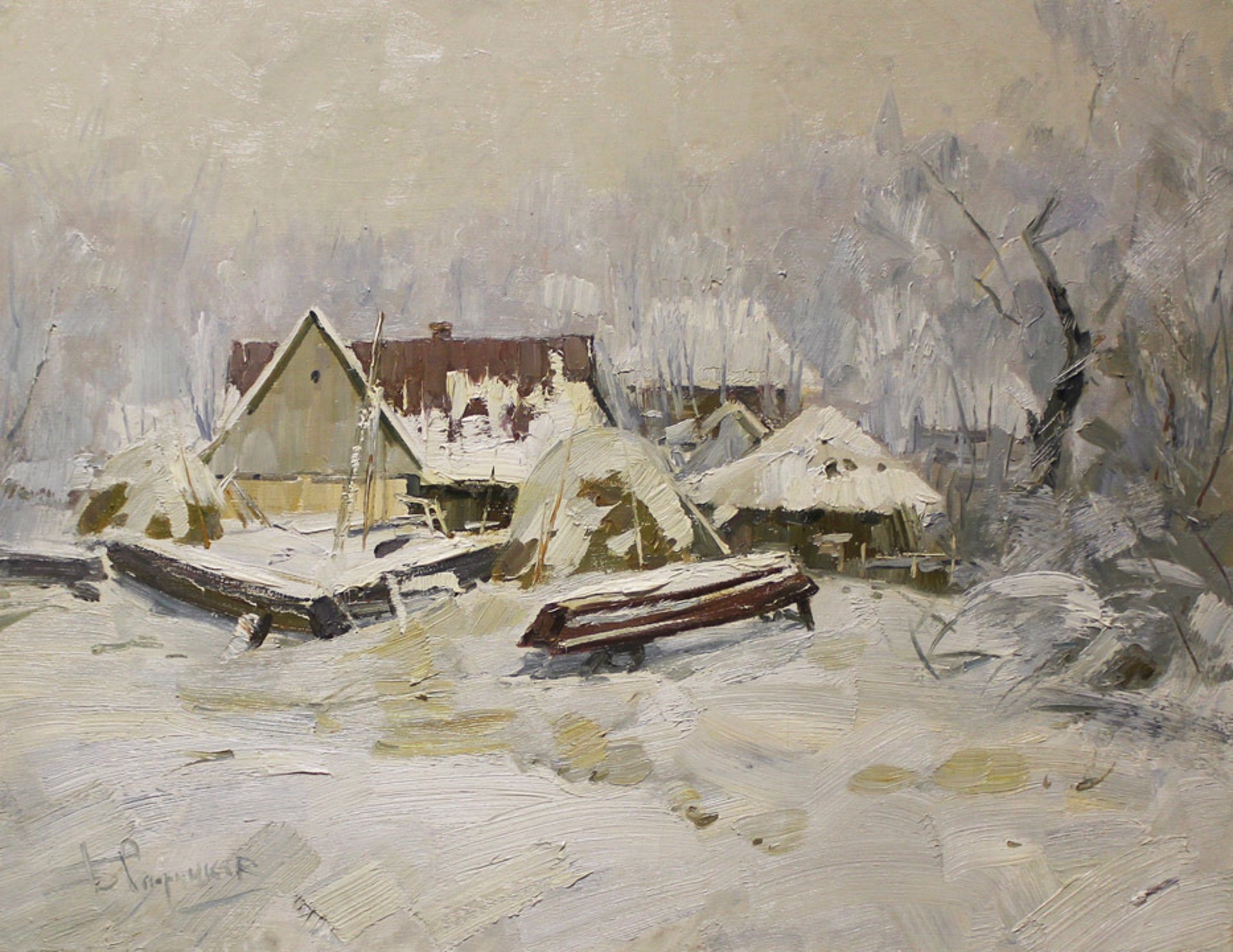 Winter in Sedneva by Boris Spornikov