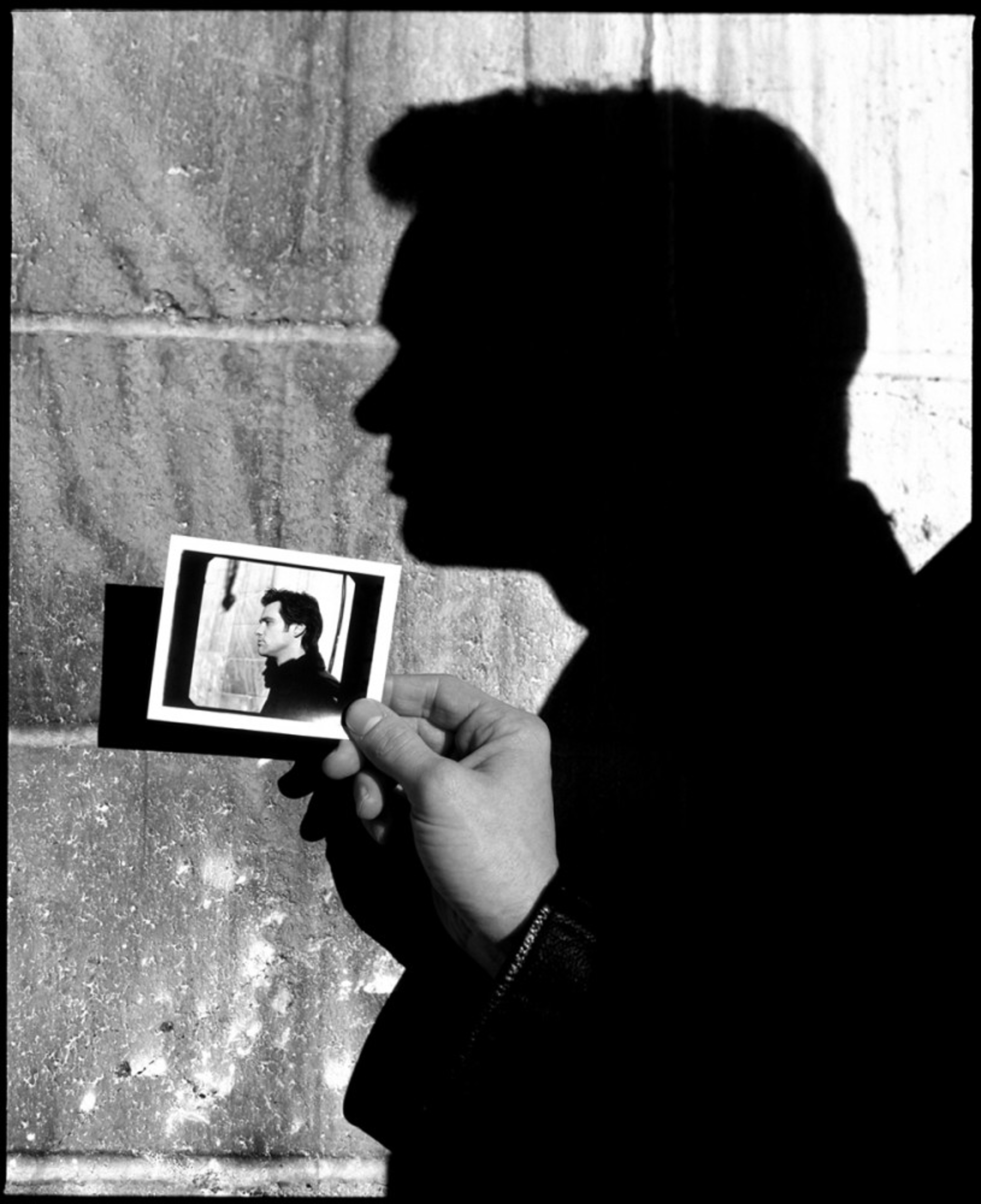 98012 Jim Carrey Polaroid BW by Timothy White