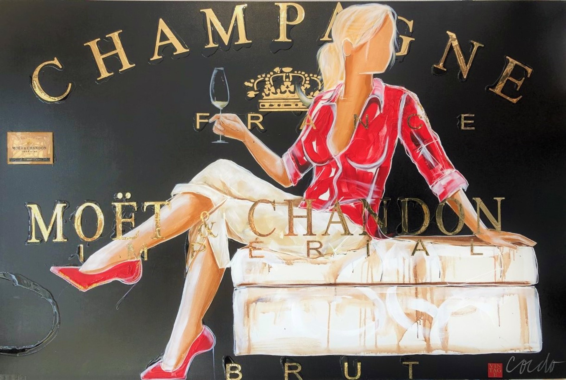 Champagne and Louboutins 17H02 by Vincent Cordo