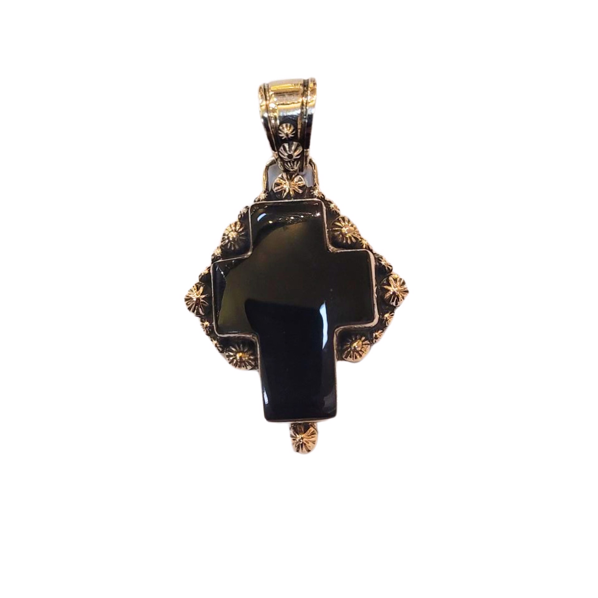 Pendant  -  Sterling Silver & Onyx Starcrossed Lilly by Dan Dodson