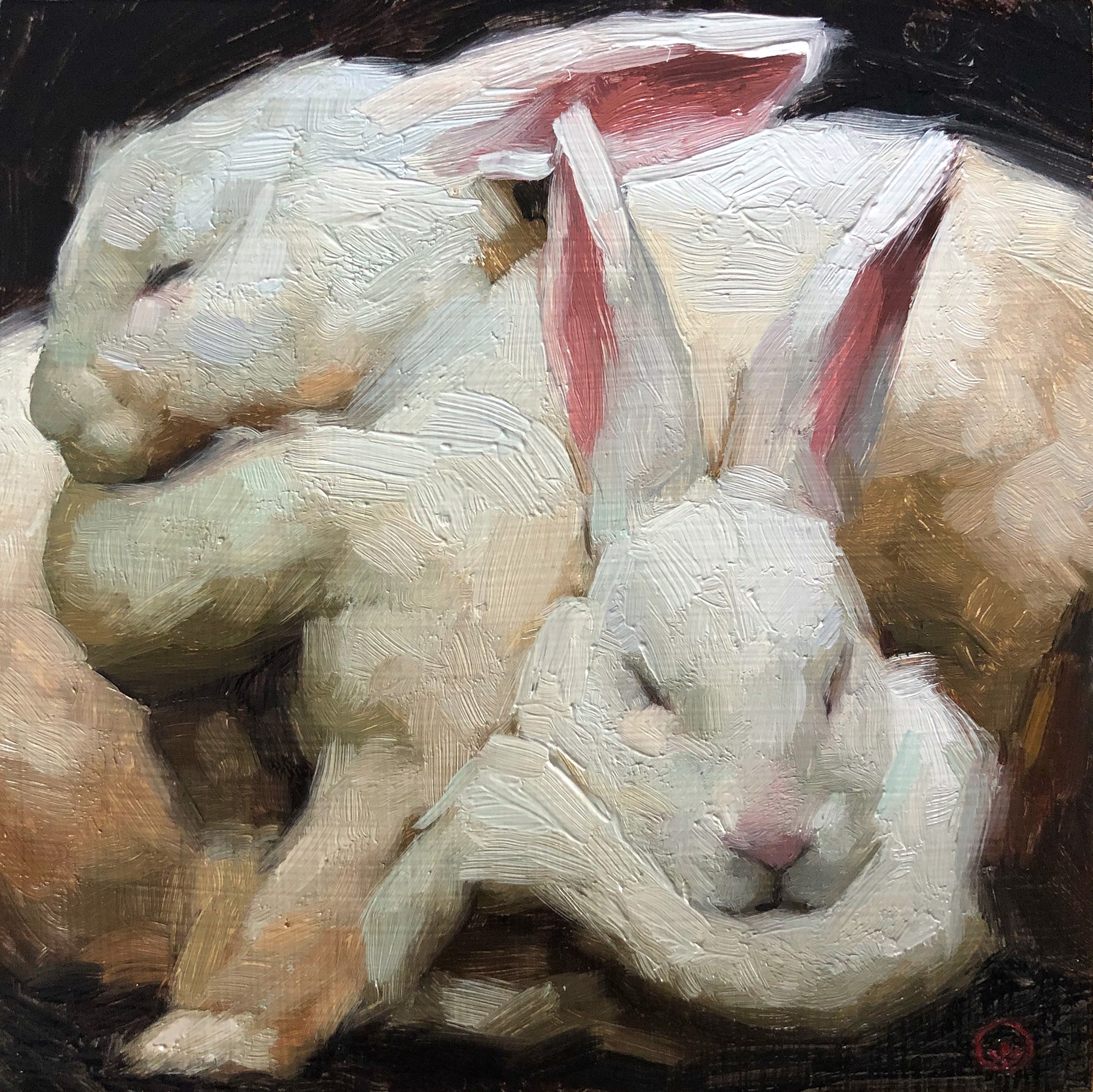 Bunny Cuddles by Jennifer Gennari