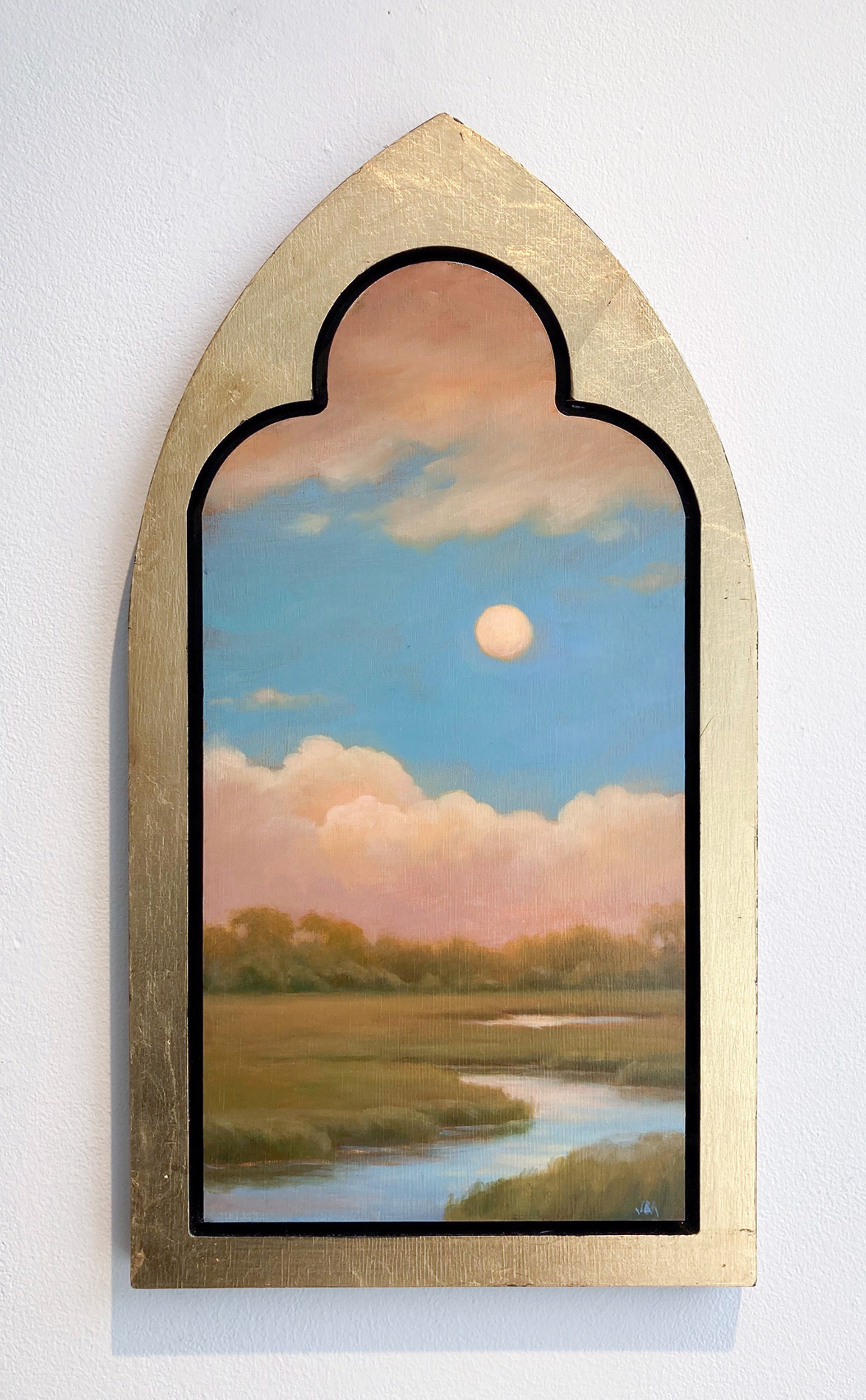 Moonrise Over the Marshes by Jane Bloodgood-Abrams