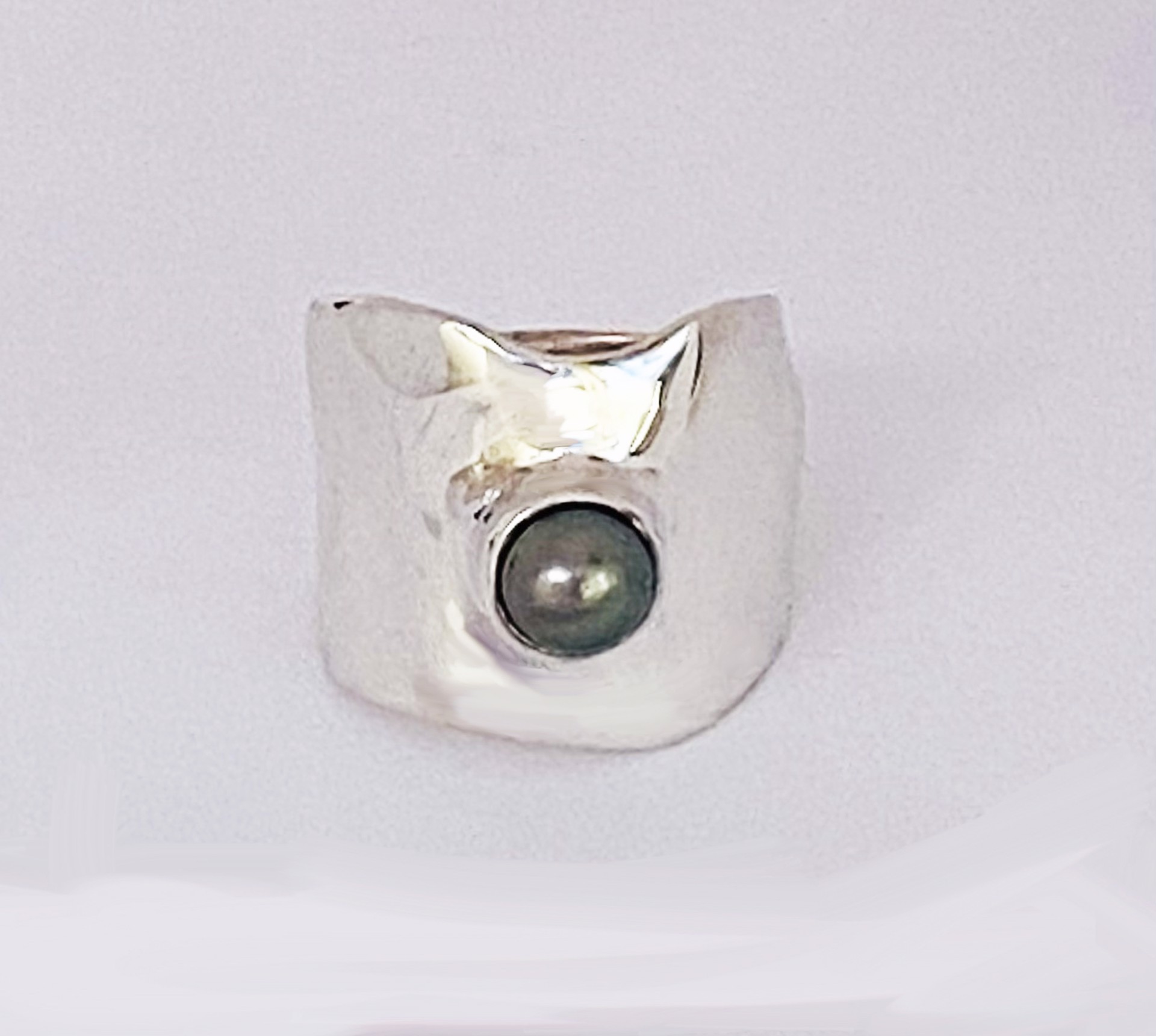 Black Tahitian Pearl Ring by J COTTER