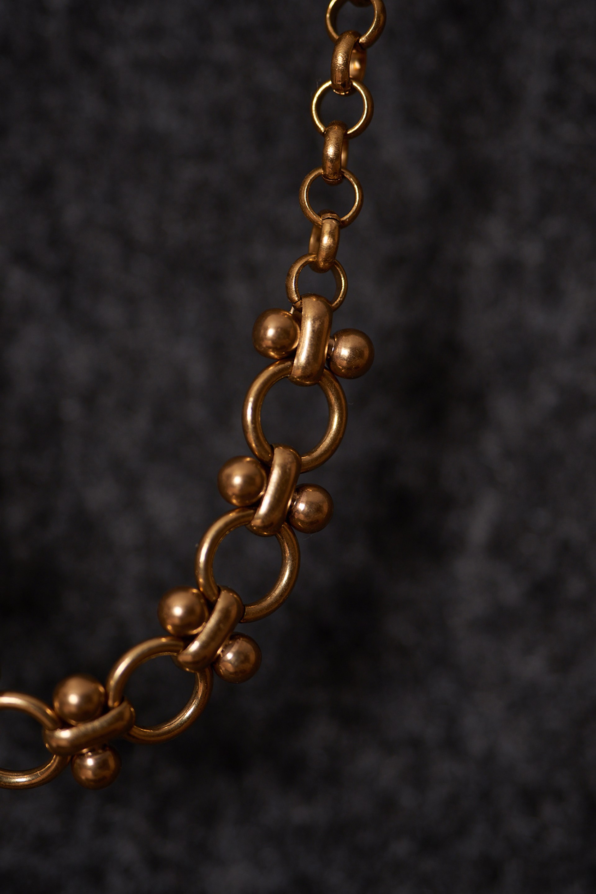 Brass Barbelle Necklace by Cameron Johnson