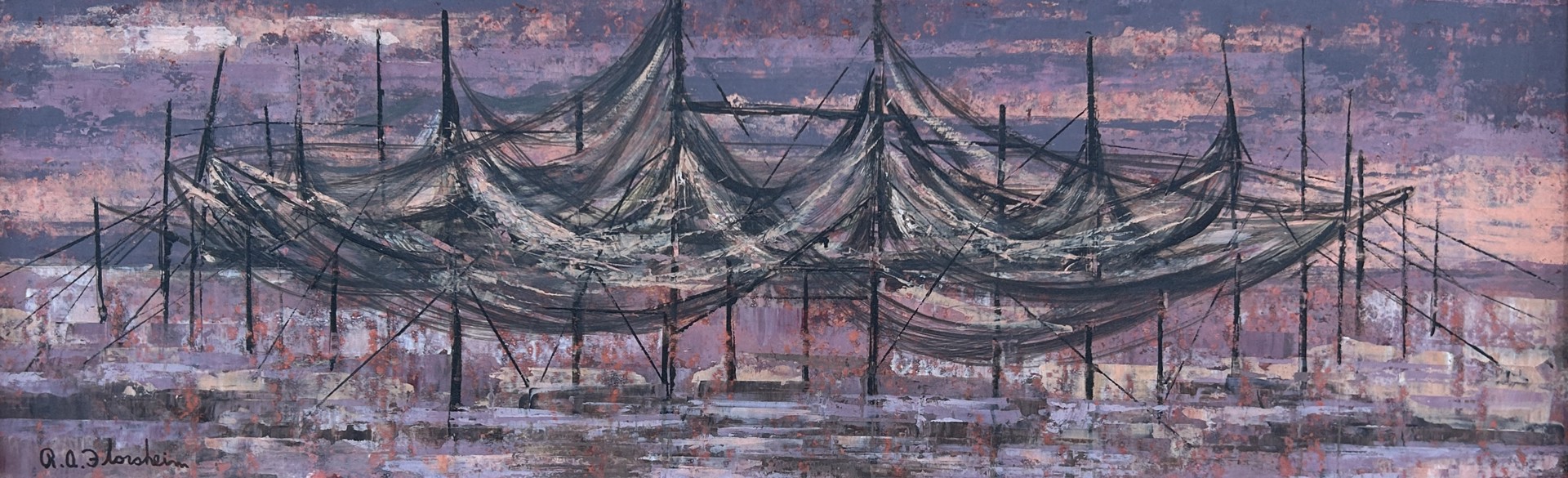 Nets Drying by Richard Florsheim