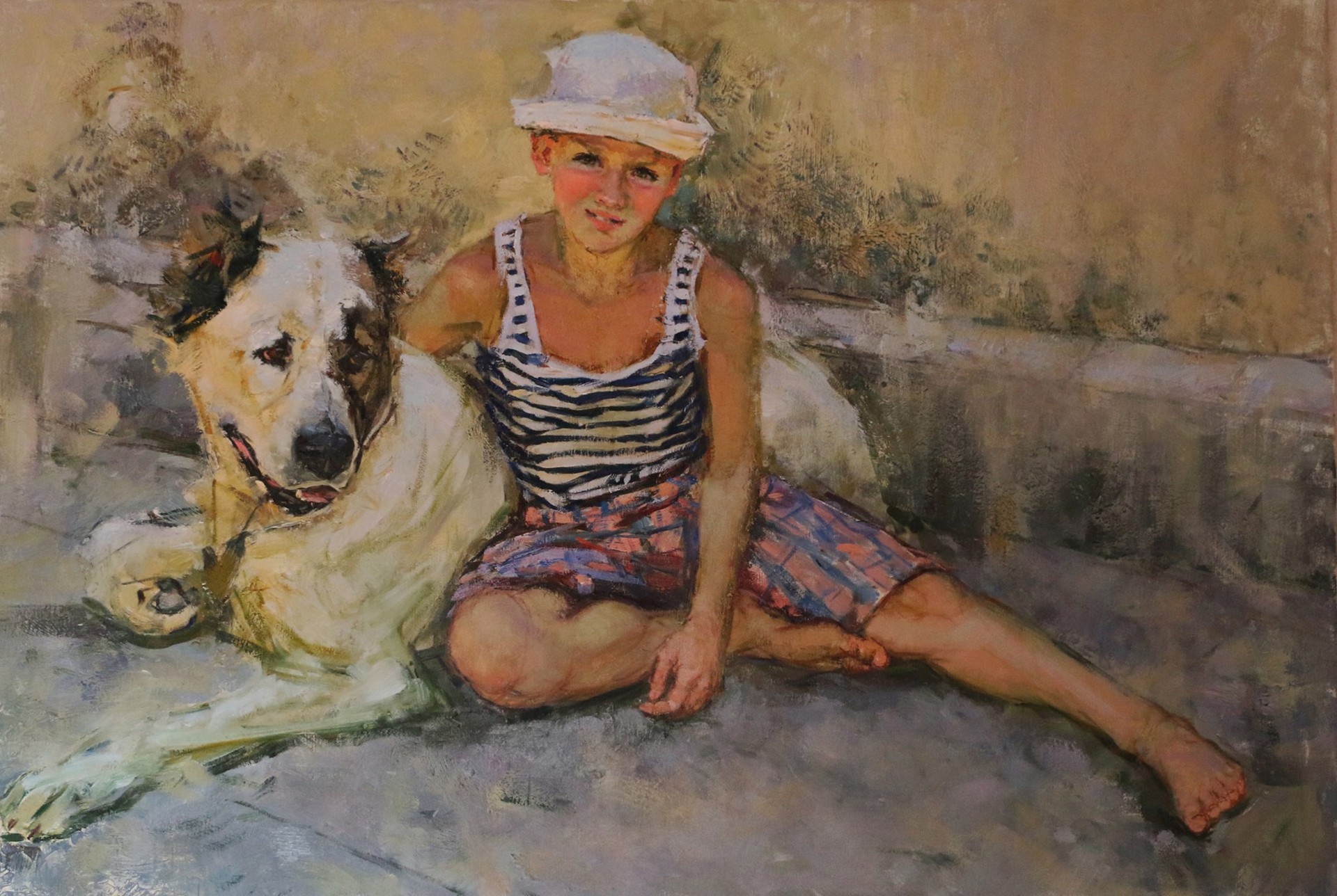 Tima and Belka by Olga Grigoryeva