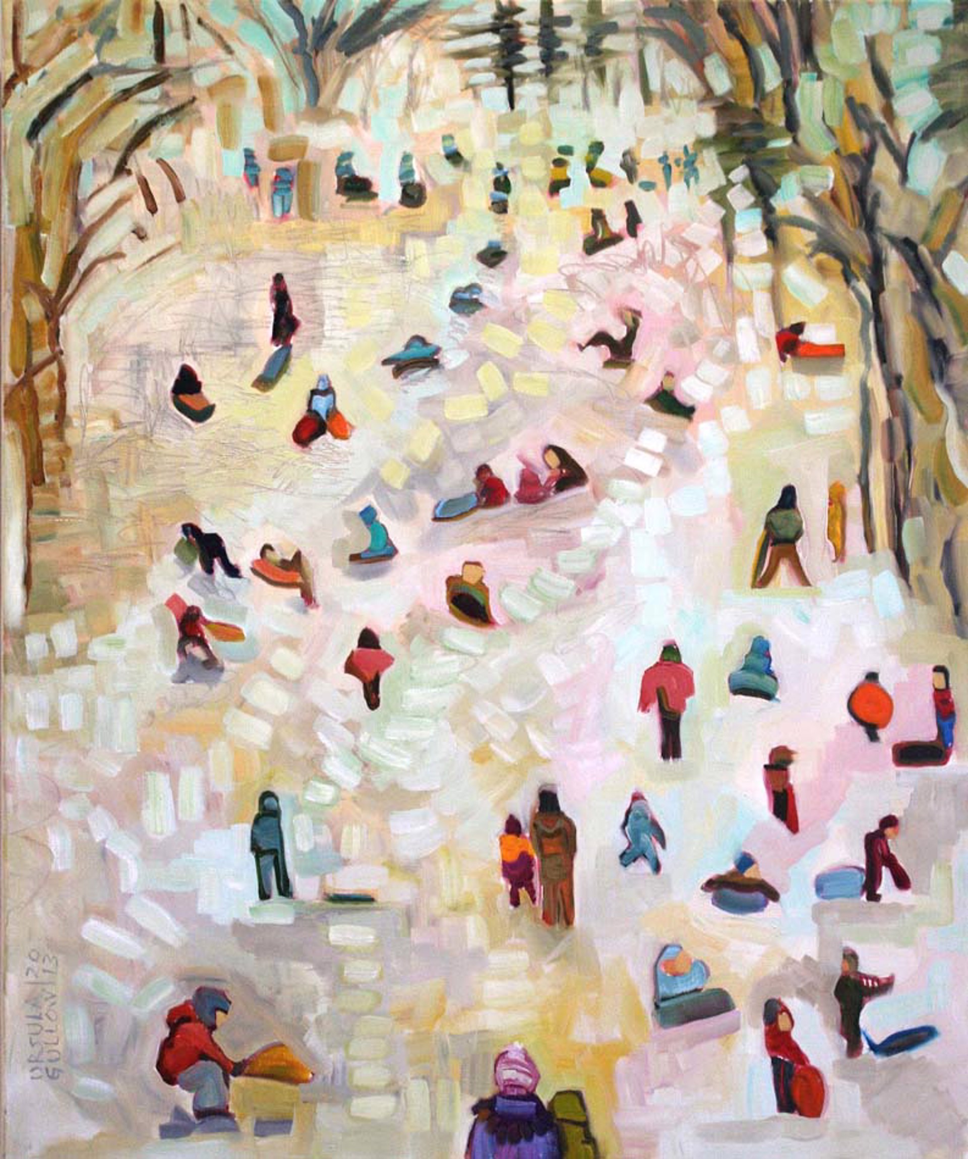 Sledders by Ursula Gullow