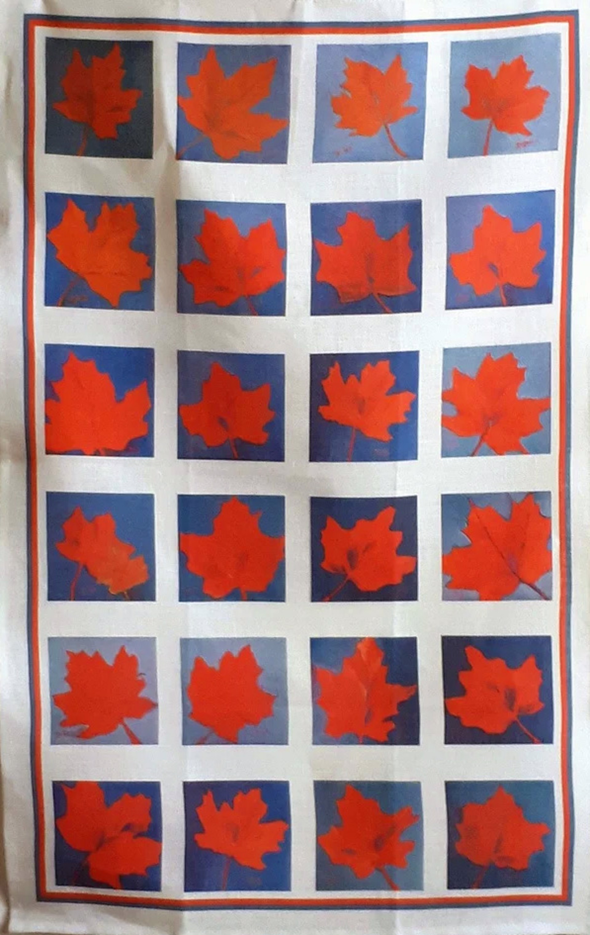 Tea Towel (DG-9), Maple Leaf by Deb Grise