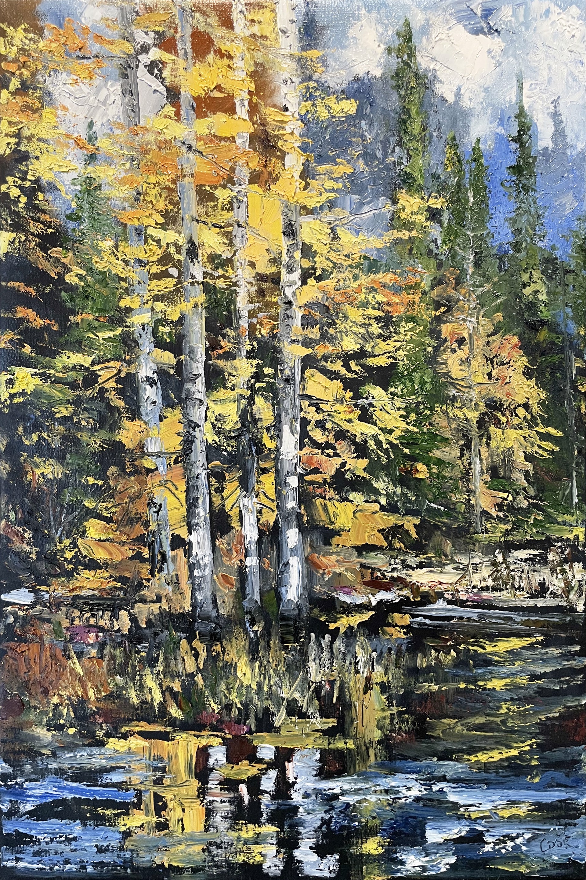 Aspen - Beaver Pond #1 by James Cook