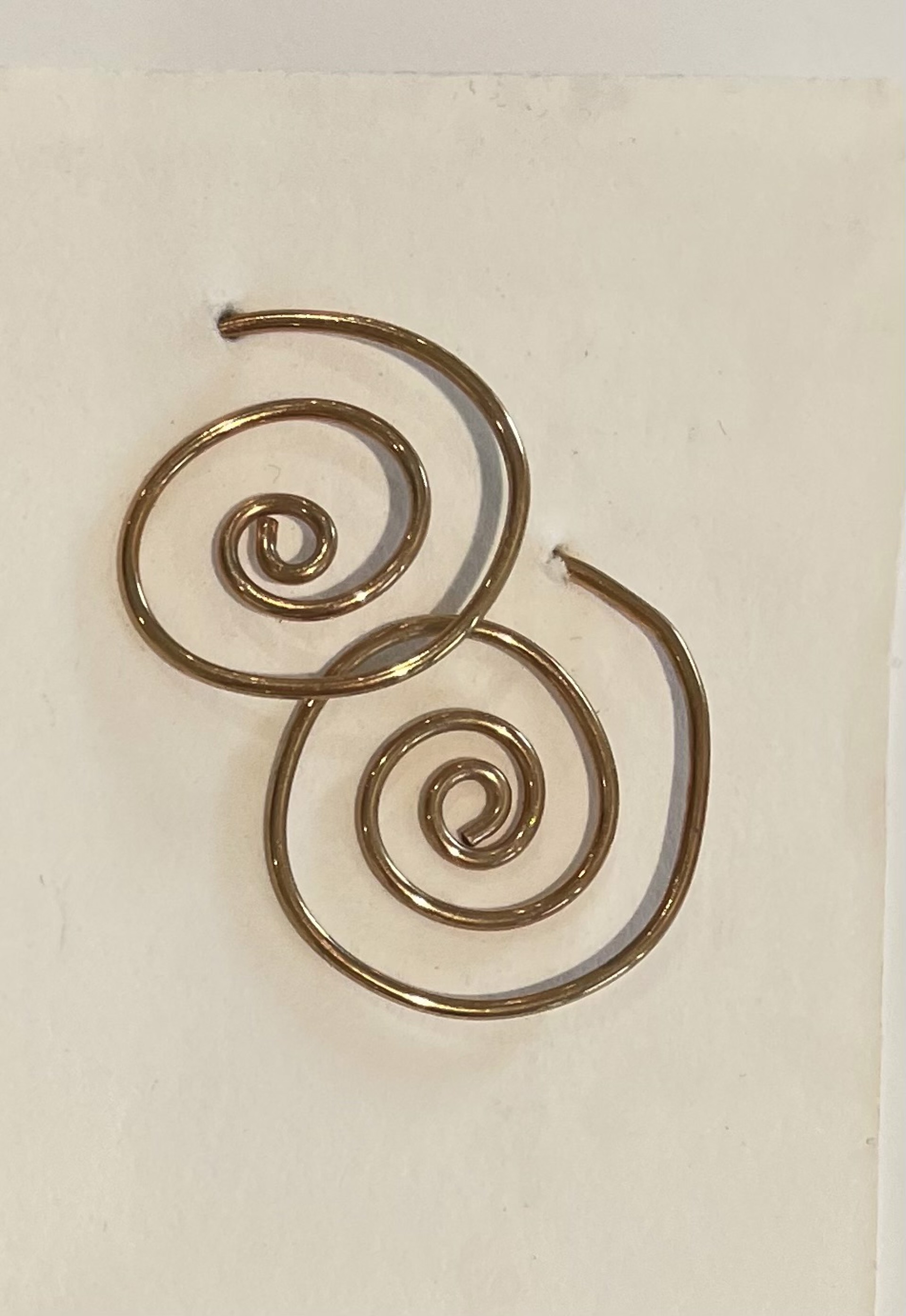 Gold Filled Spiral Earrings by Emelie Hebert