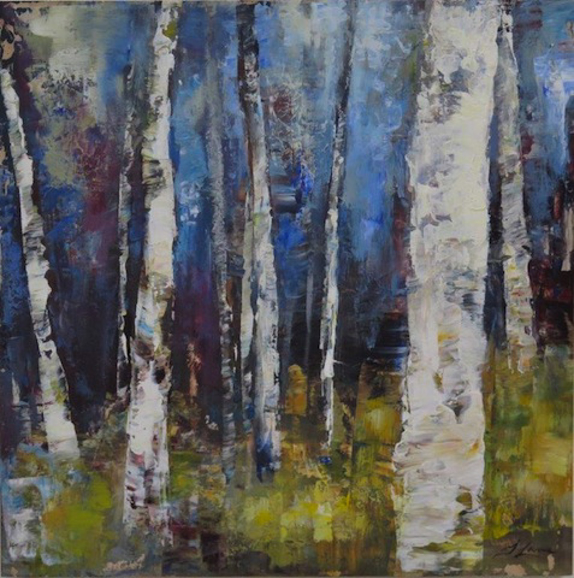 Blue Forest V by Tracey Lane