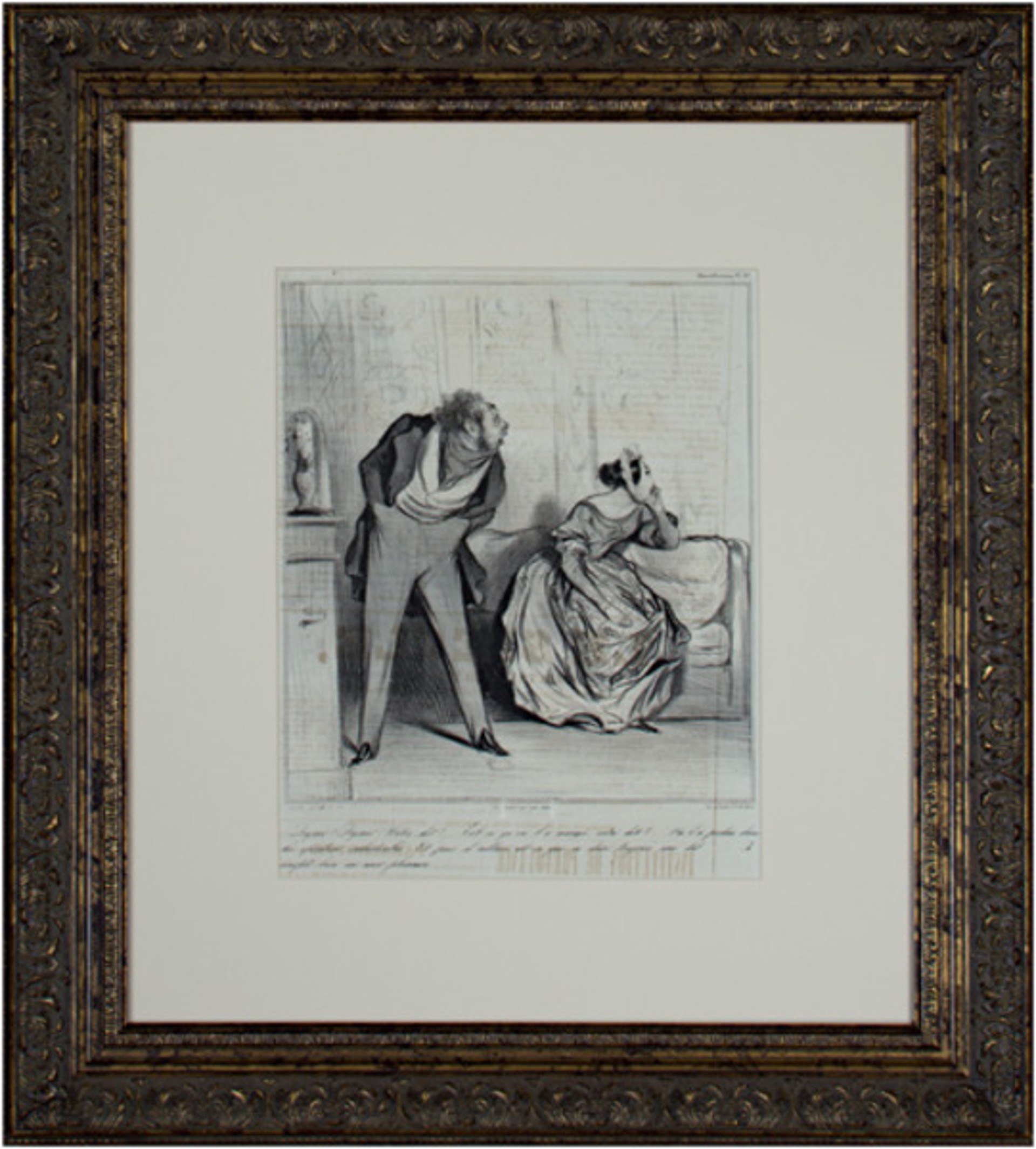 De Quoi! De Quoi! Votre Dot? by Honore Daumier