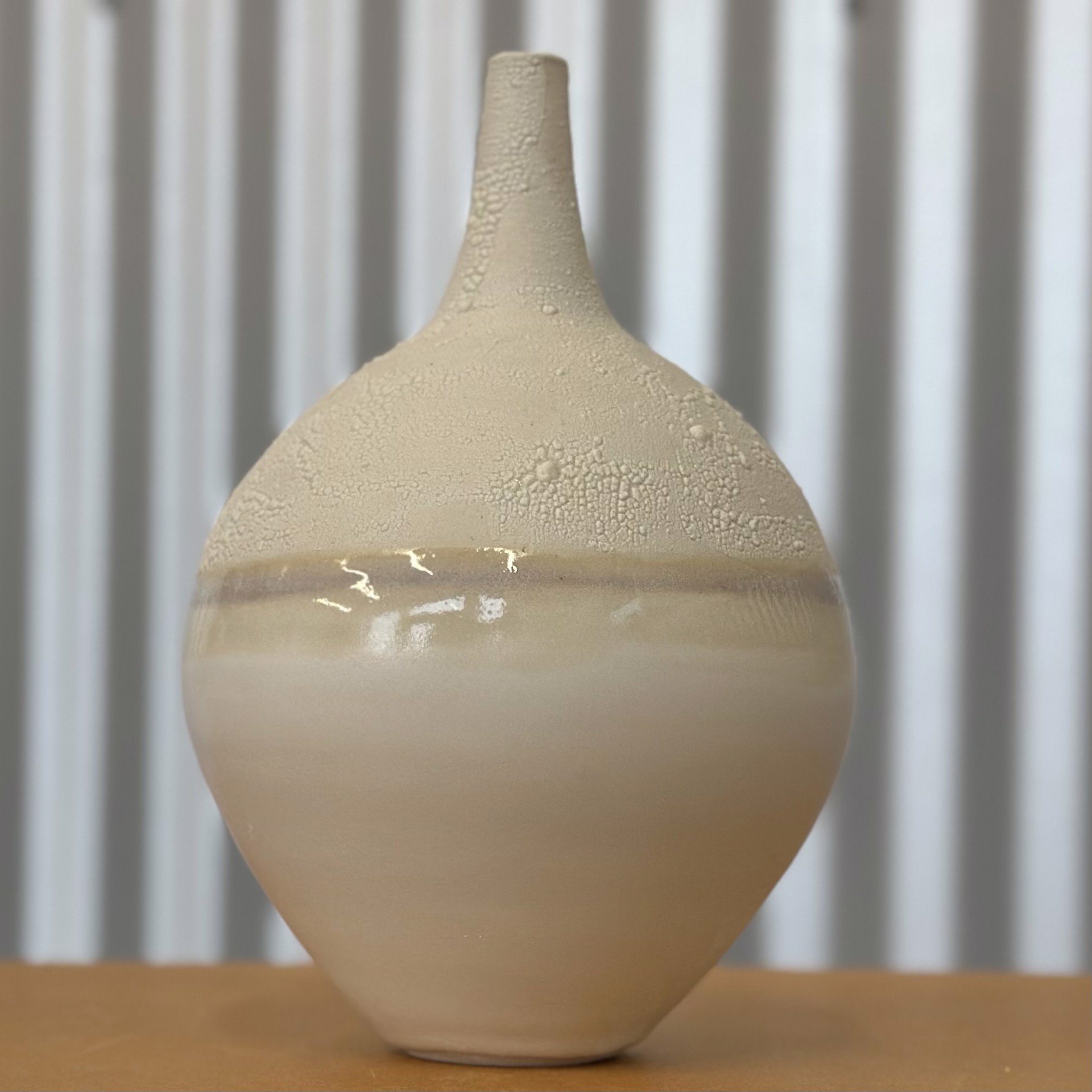 Beach and Sea Foam Vessel by Mary Roberts
