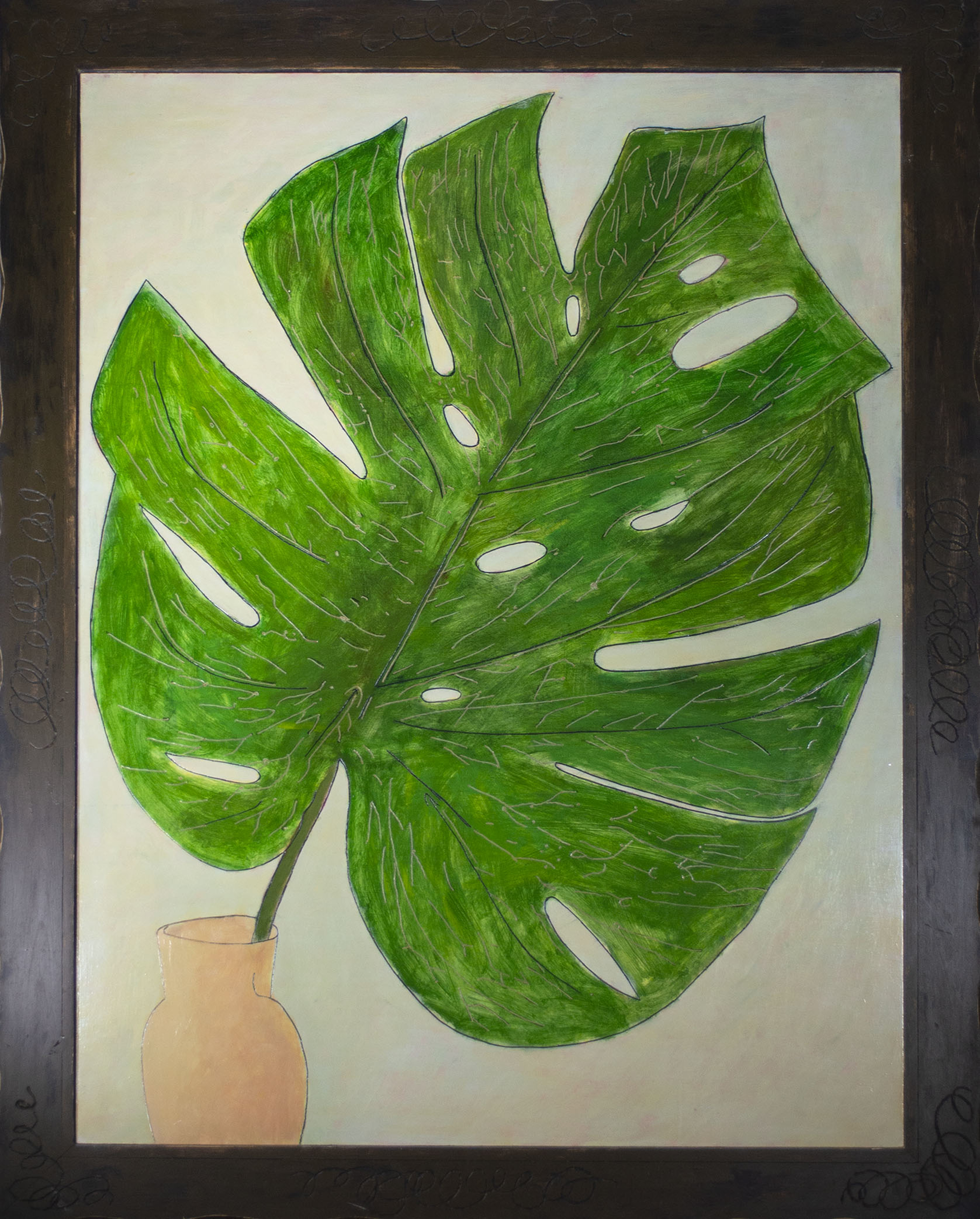 Leaf in a Jug by Robert Richter