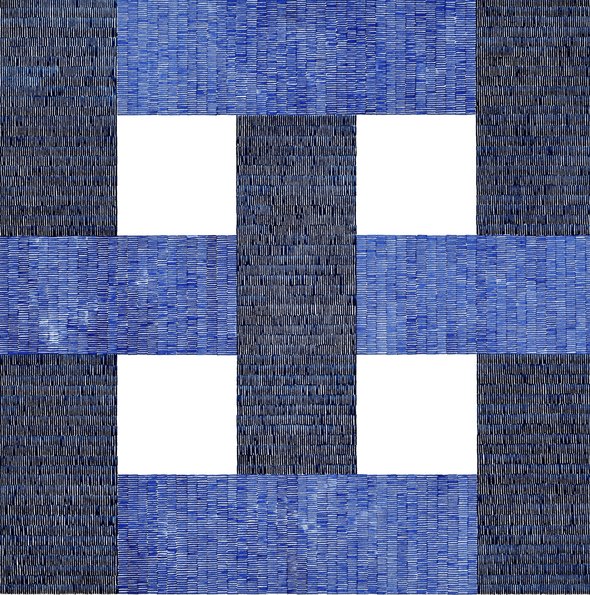Blue Grid by Robert Lansden