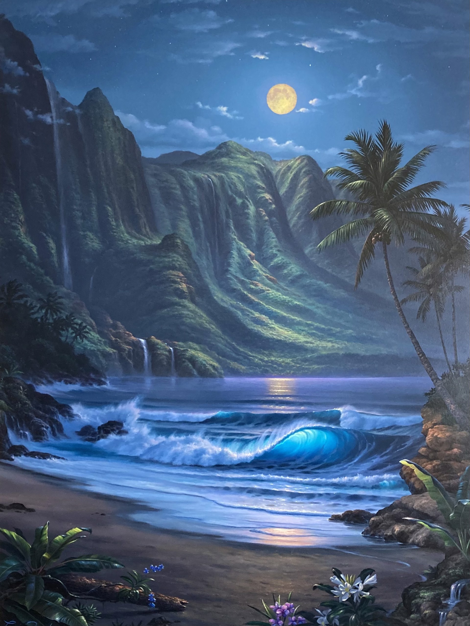 Moon Over Hawaii by Lance Fairly | Island Art Galleries