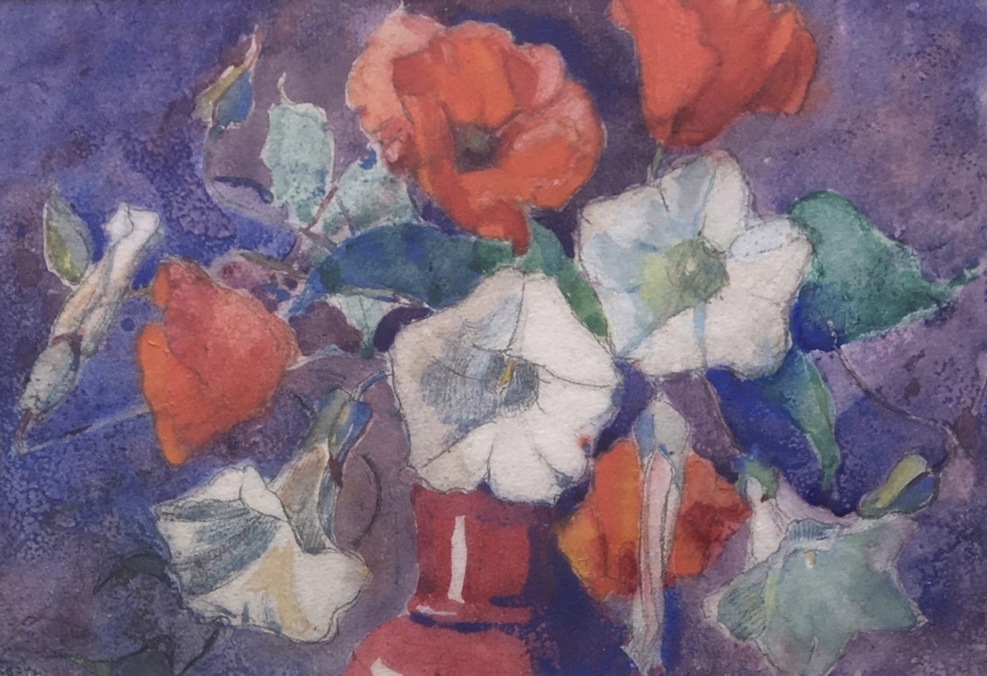 Study for "Poppies and Convolvulus" by Margaret Jordan Patterson