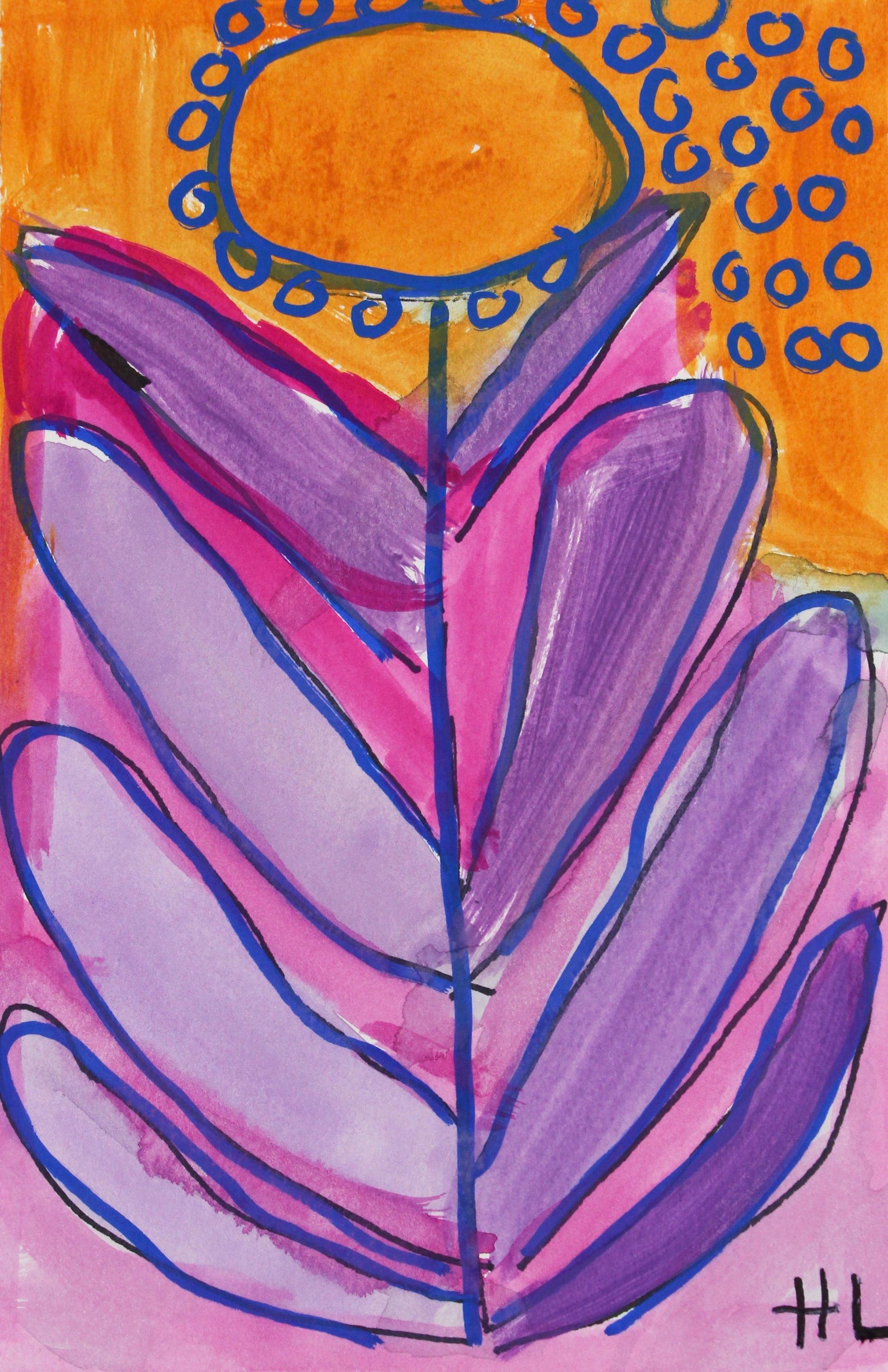 Purple Flower by Helen Lewis
