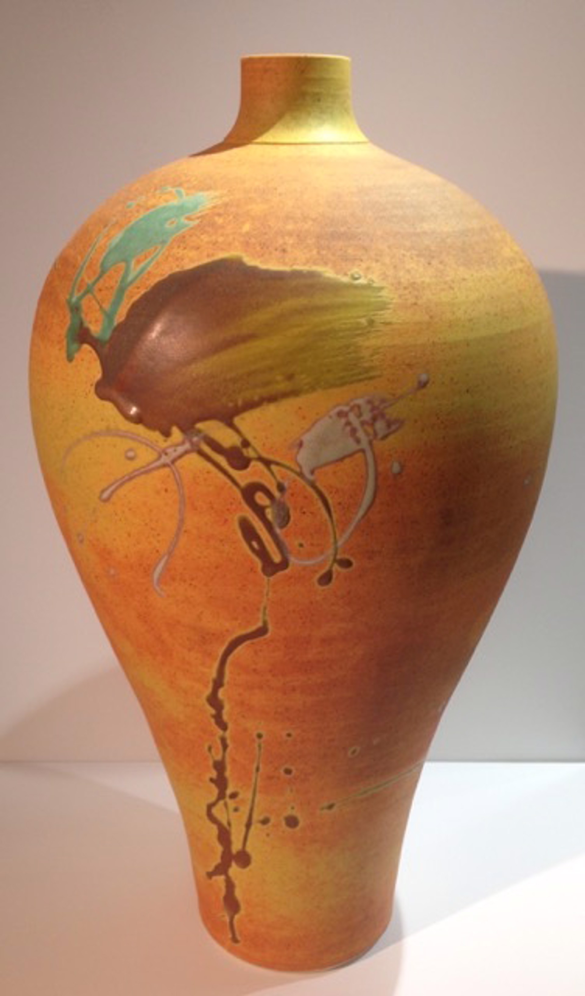 Ochre Tall Vase by Kayo O'Young