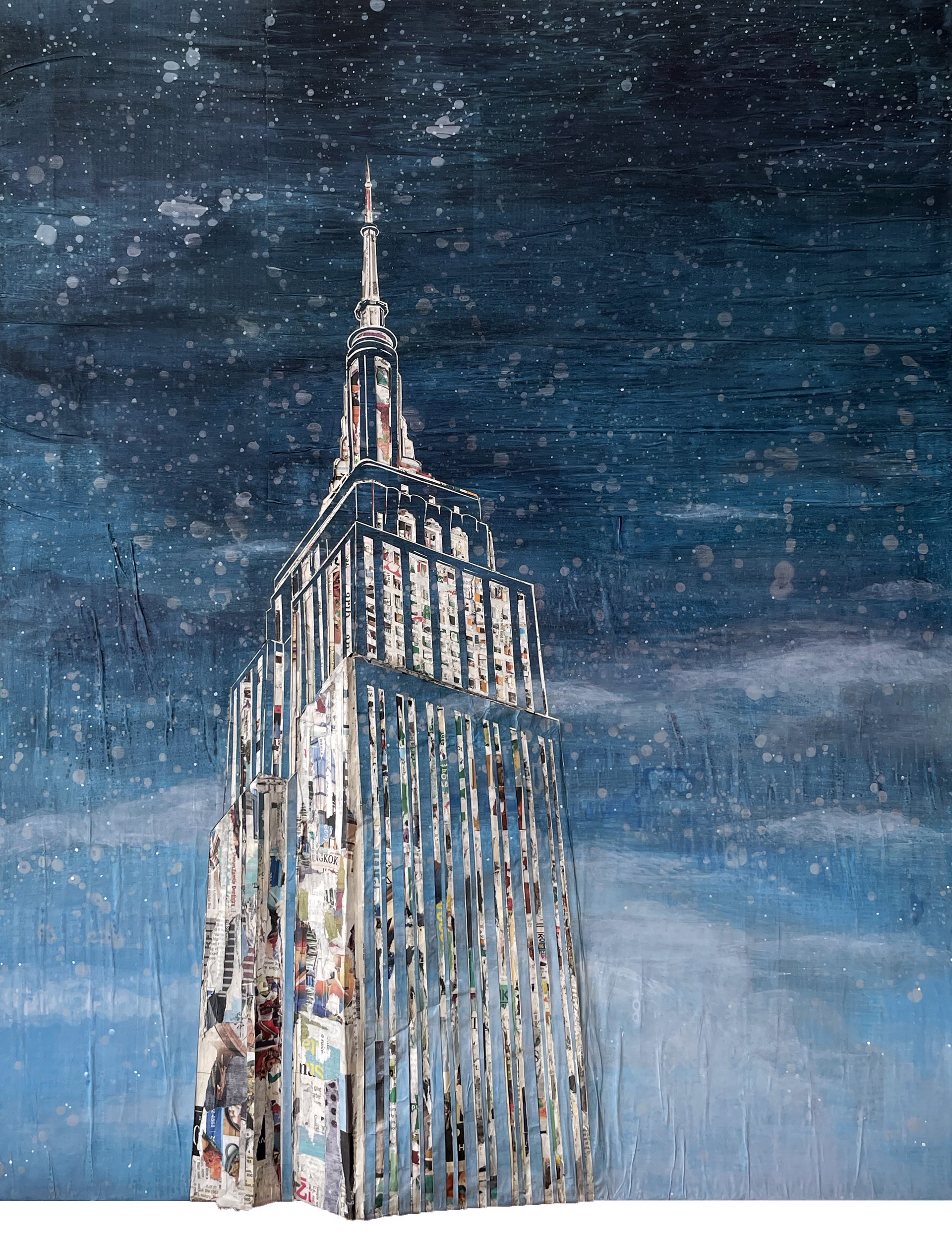 Empire State Building in the early evening by Yeji Moon