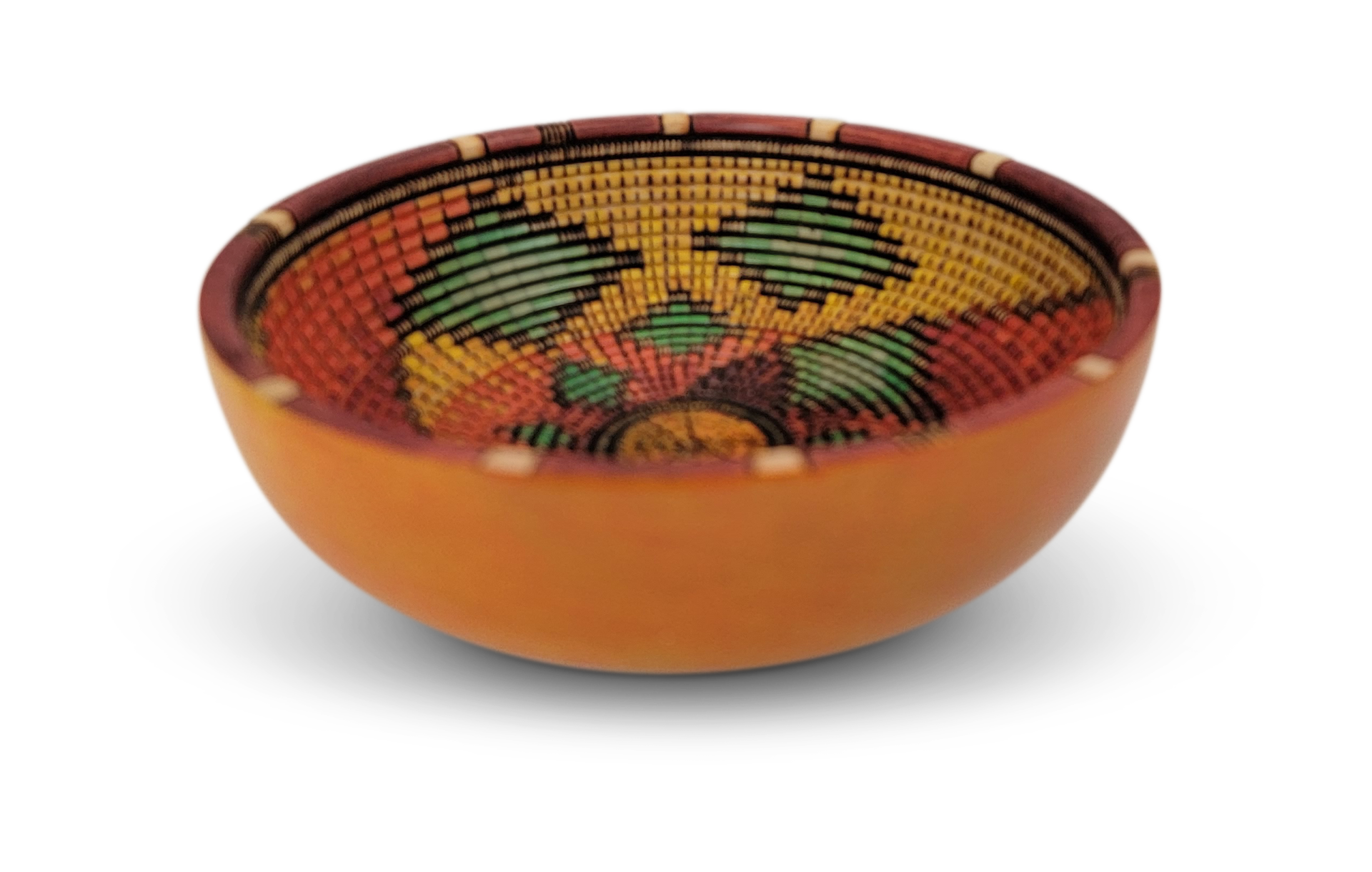 Orange and Turquoise Small Bowl by Keoni