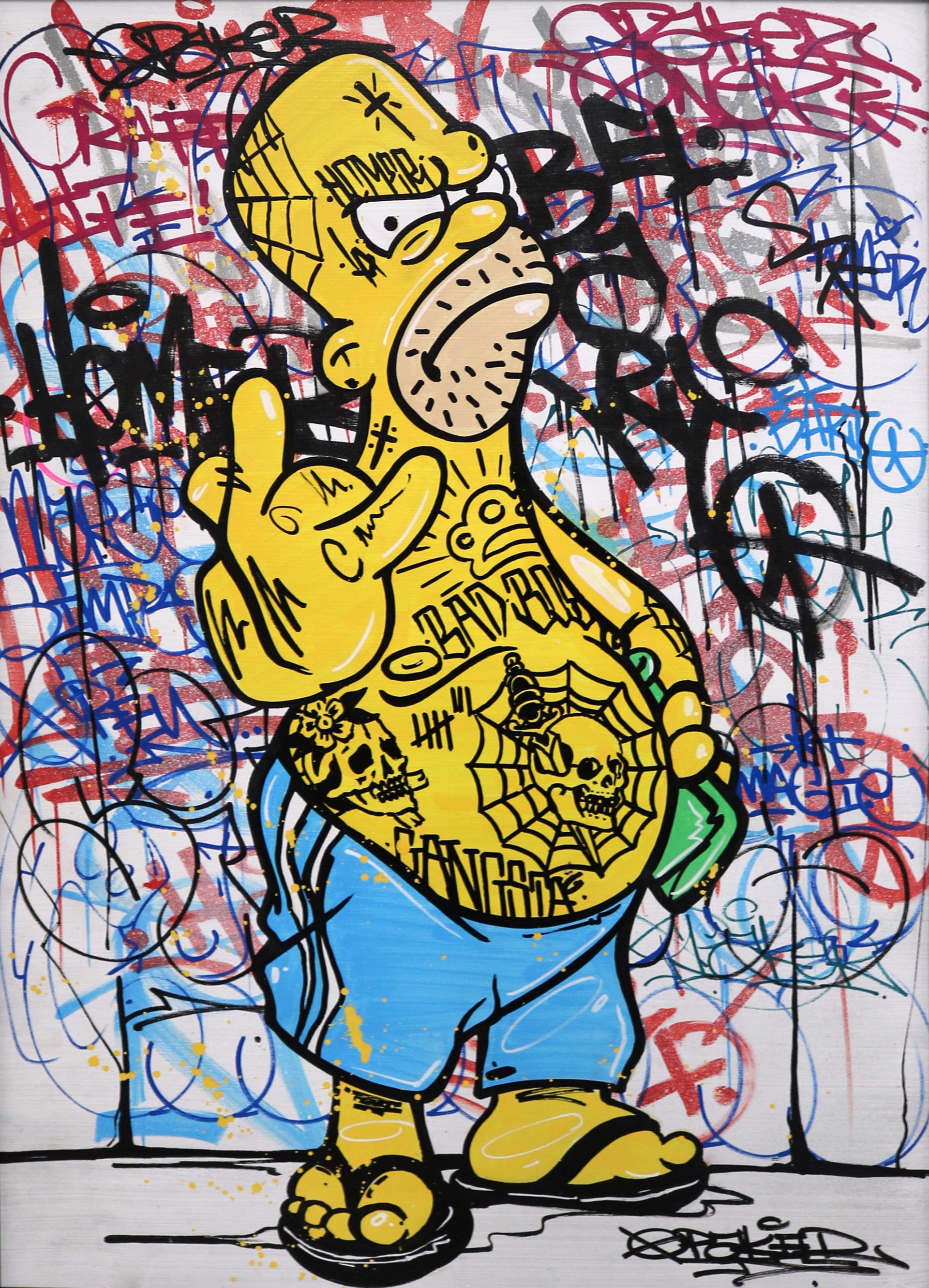 Bad Boy Homer by Opake One