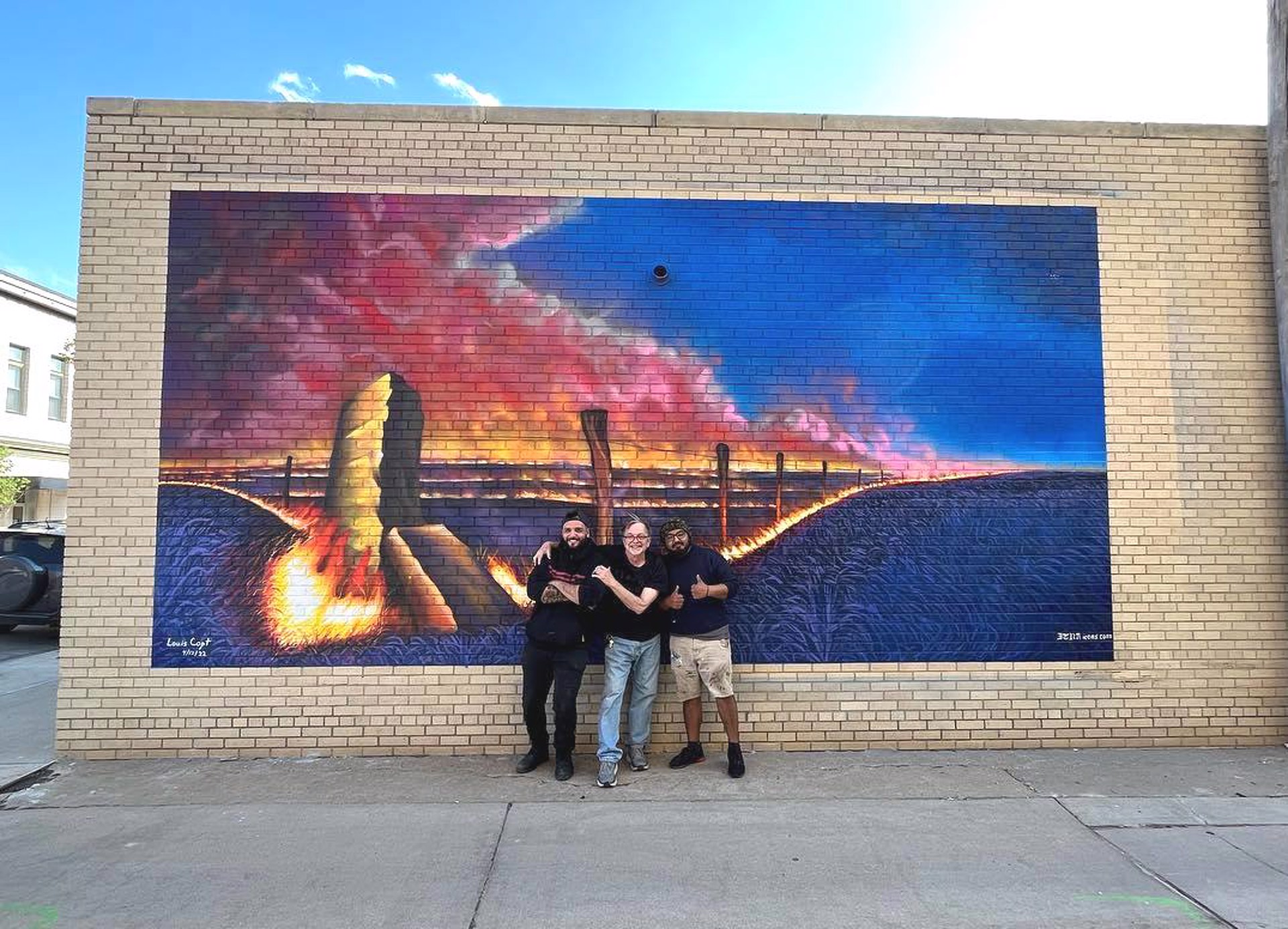 Louis Copt Prairie Fire Mural 2 by Rodrigo Alvarez & Issac Tapia