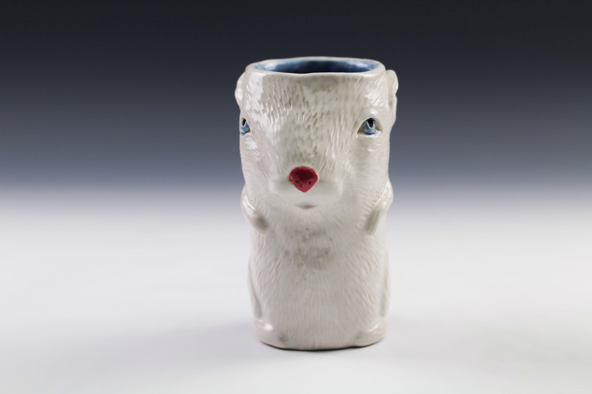 Rabbit Mug by Debbie Kupinsky