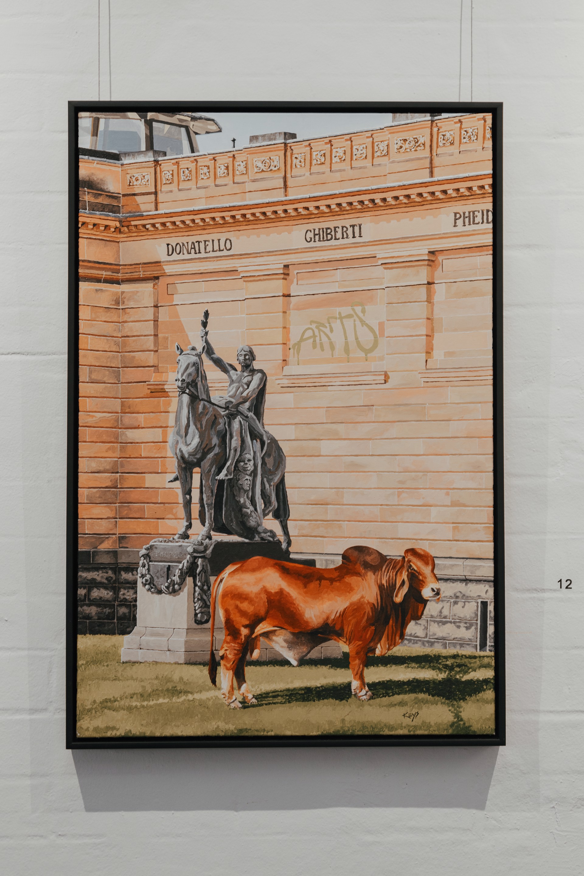 Bull at the Gallery by Donald Keys