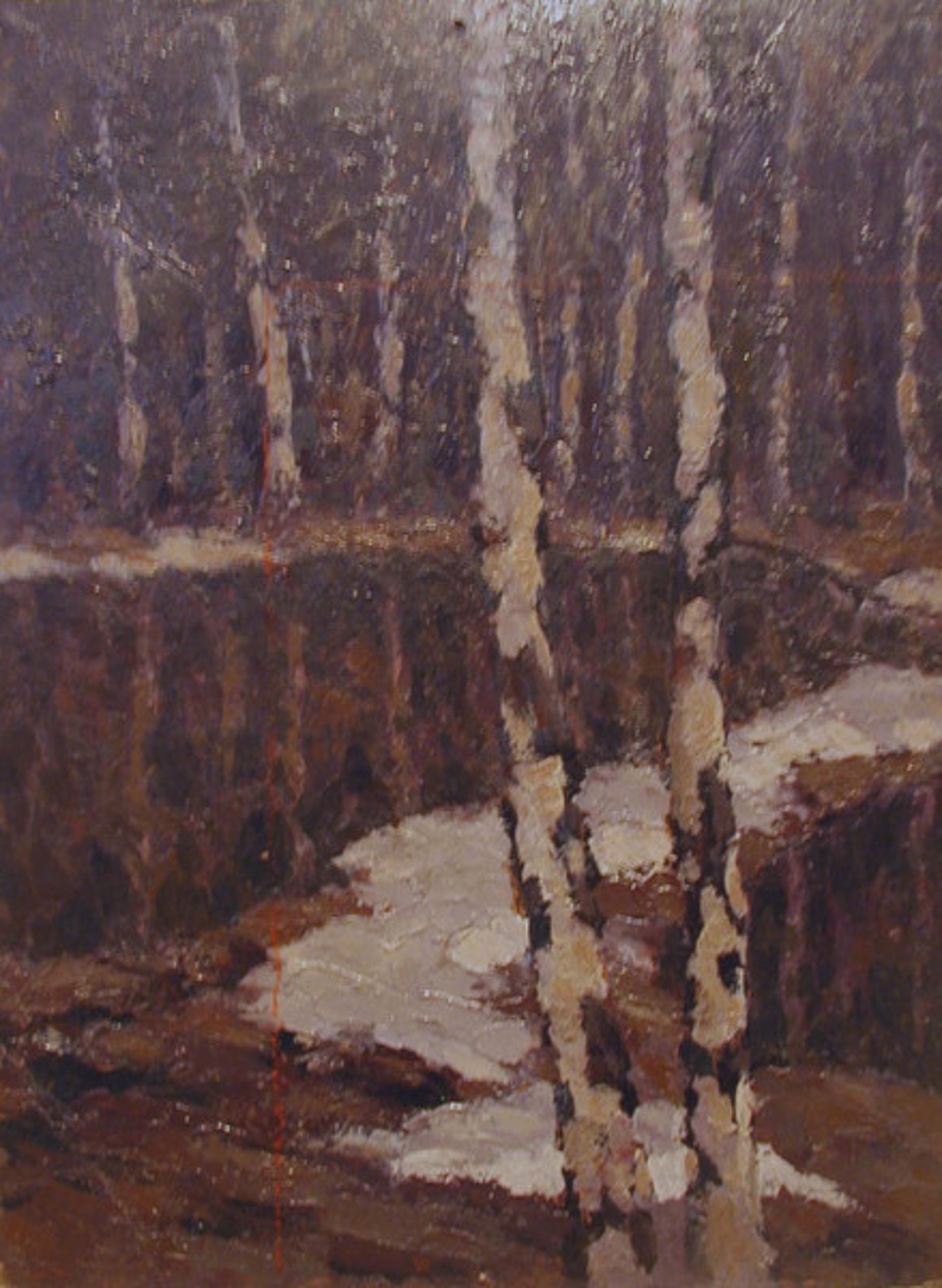 Two Birches by Mikhail M. Bekenev