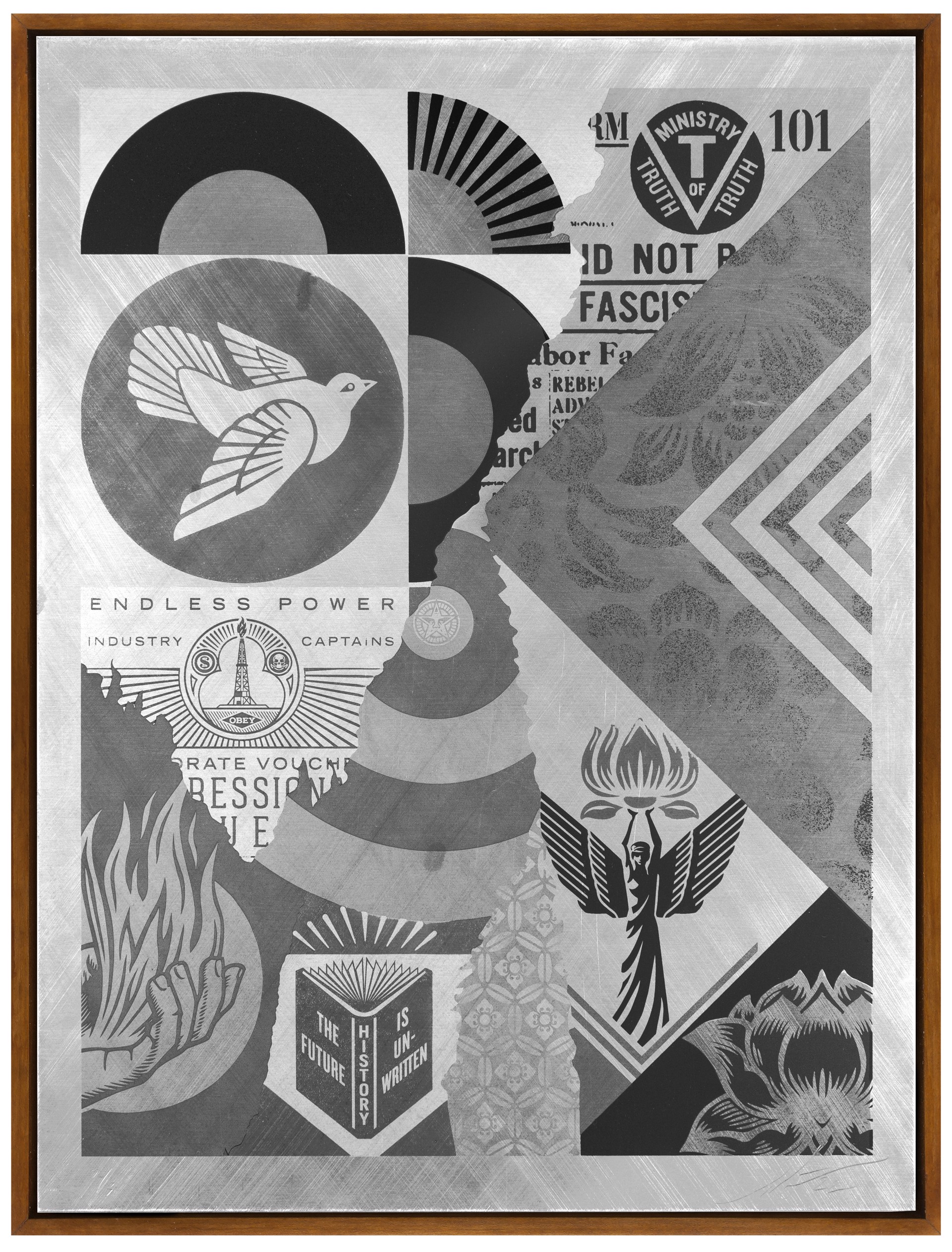 The Future is Unwritten Collage by Shepard Fairey / Limited editions