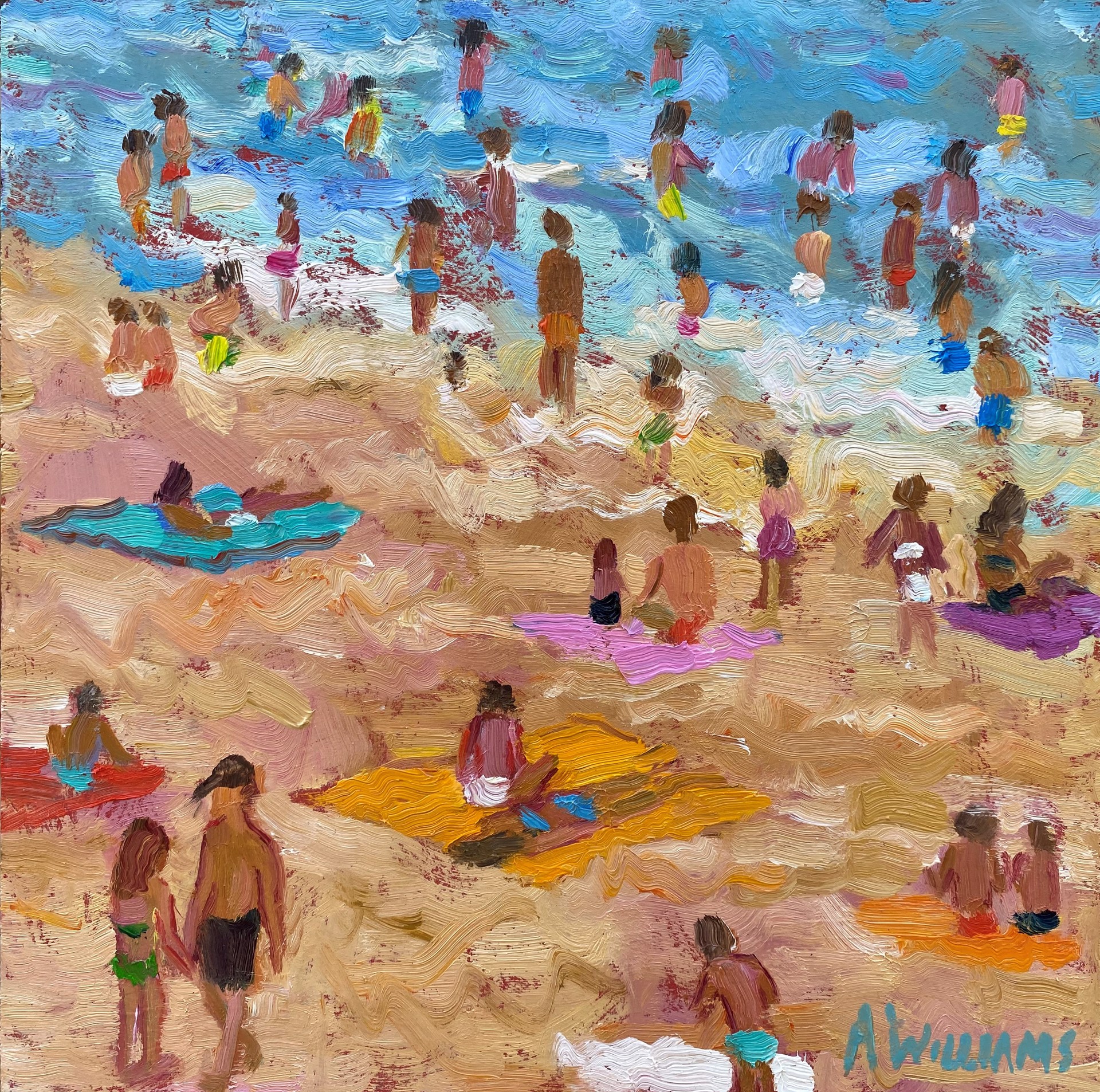 "Summer in Marseille" original oil painting by Alice Williams