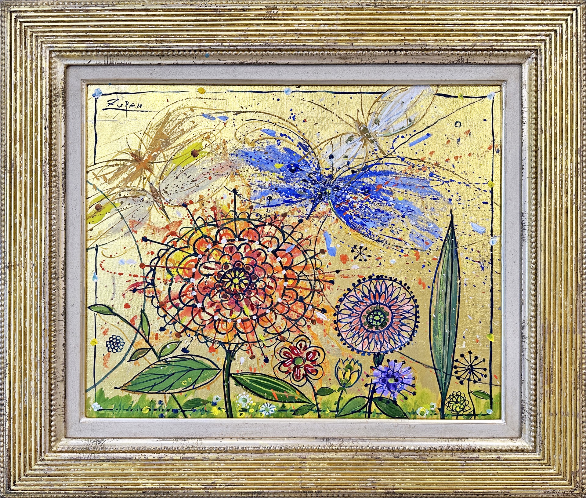 Imaginative Flowers with Butterflies by Bruno Zupan