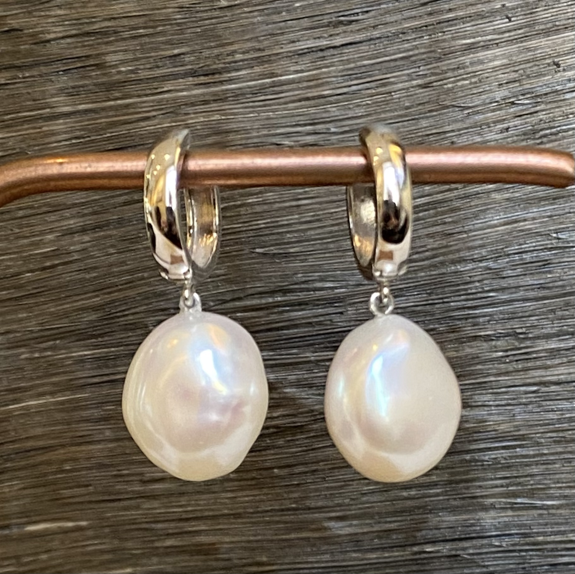 Baroque Drop Pearl Earring Cuffs by Sidney Soriano