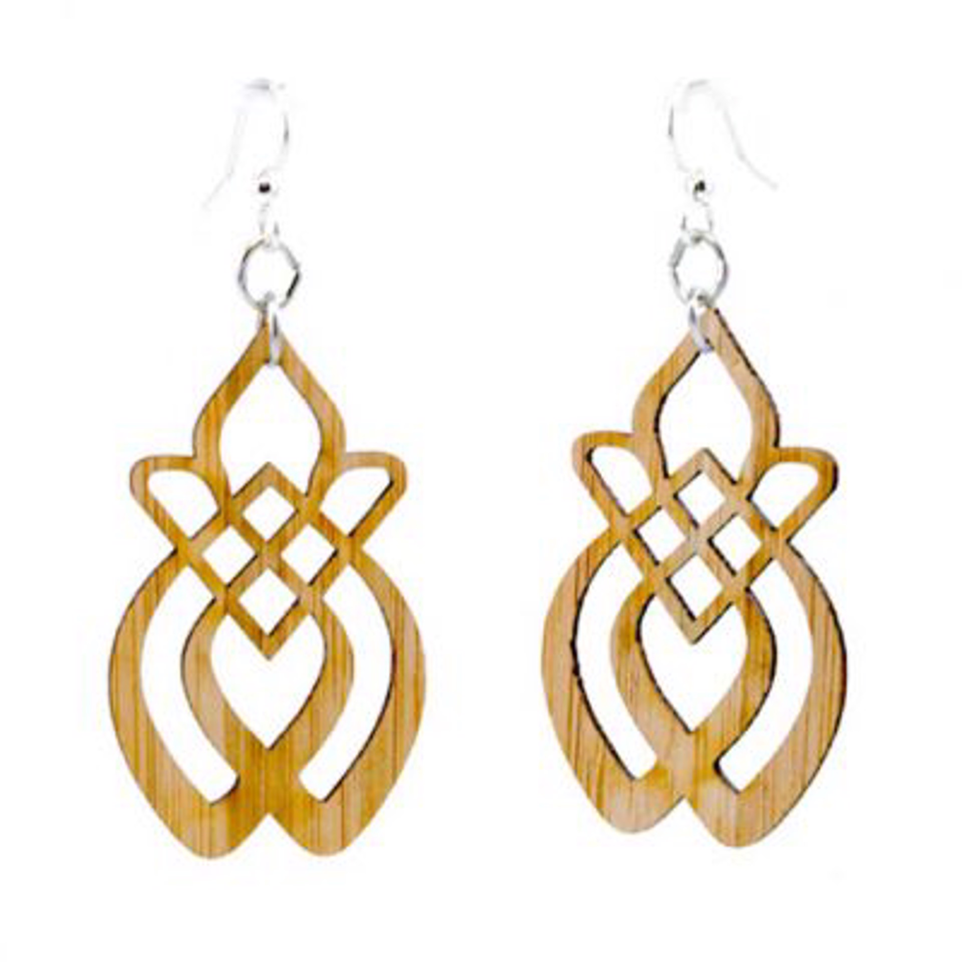 Earrings - Tribal Sun Bamboo - 983 by Indigo Desert Ranch - Wood Jewelry