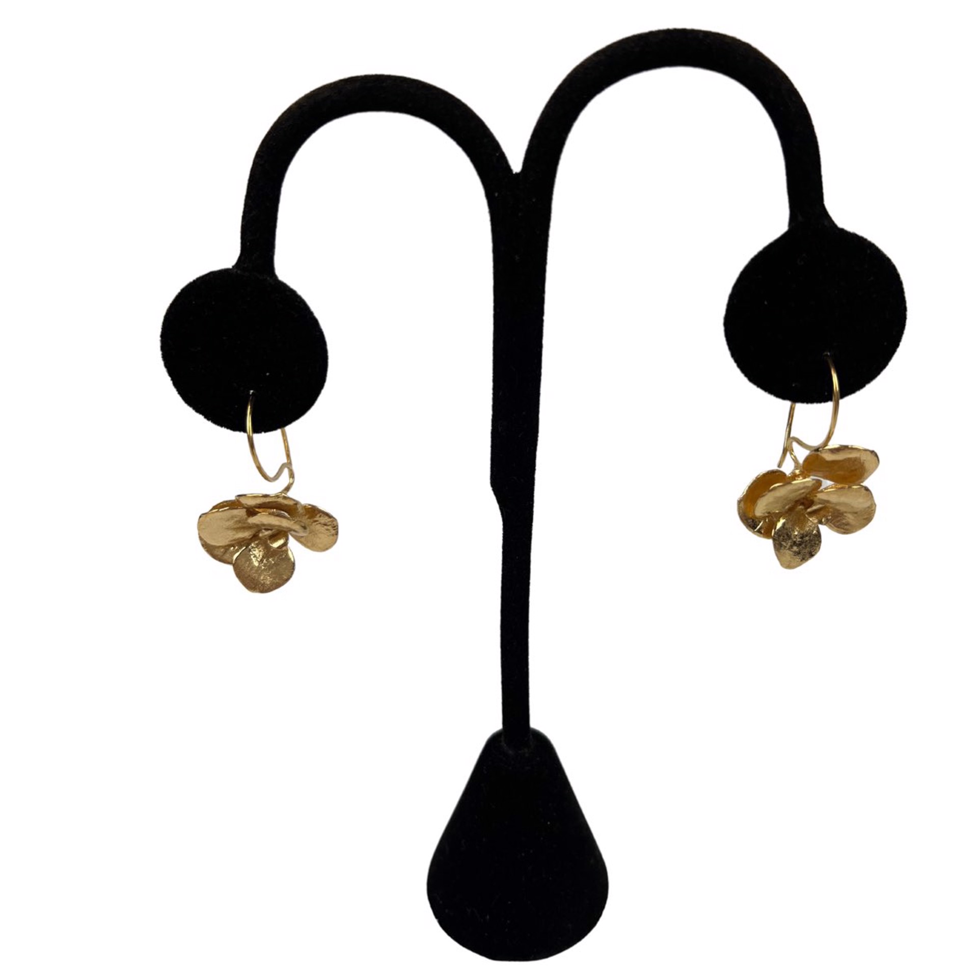 18KV Round Sedum Hoop Earrings by Amber Mahler