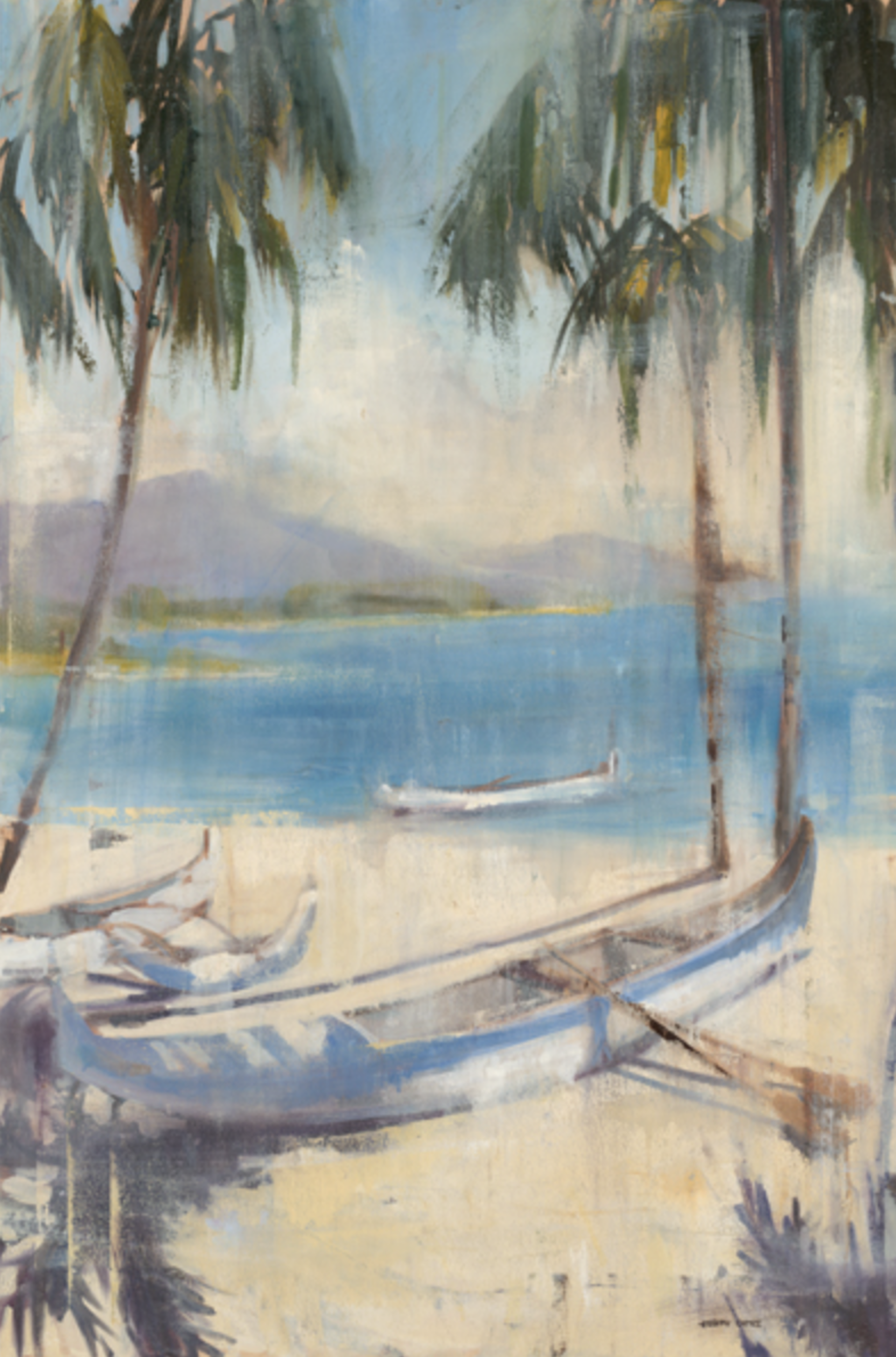 Ocean Palms II by Joseph Cates