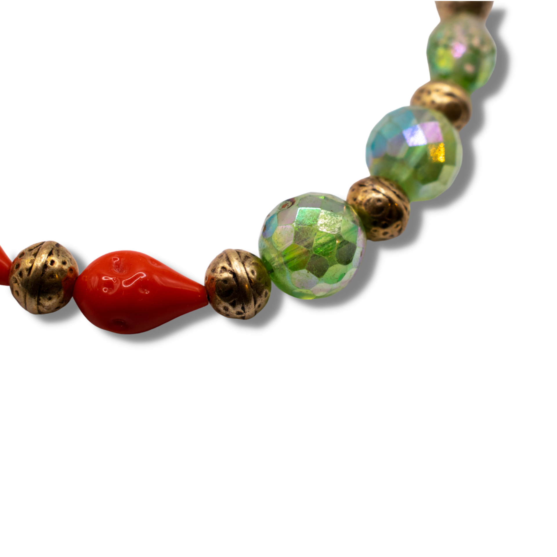 Colorful Old Necklace by Debra Nevin