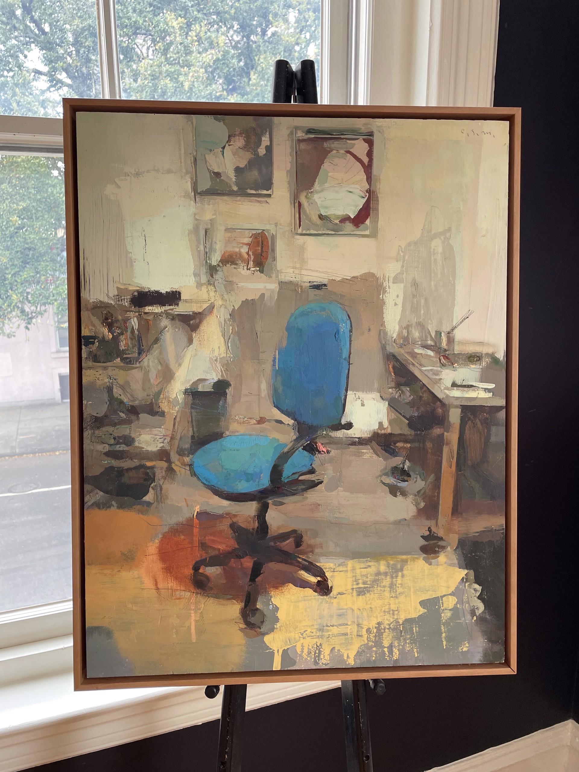 Studio Corner (Blue Chair) by Carlos San Millán
