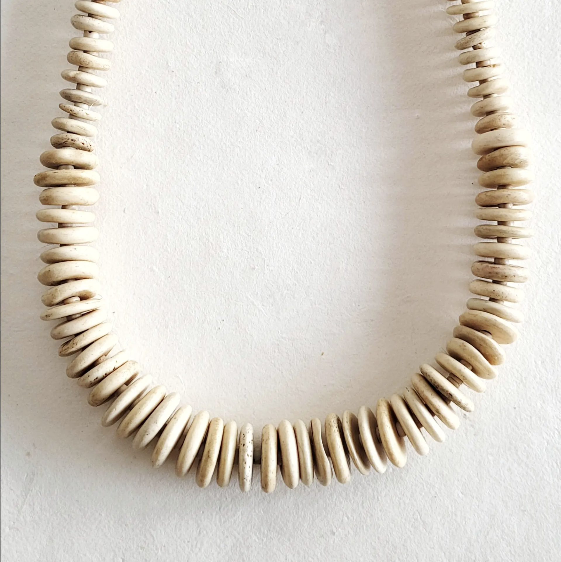 Bold Beaded Bone Necklace by Bisjoux