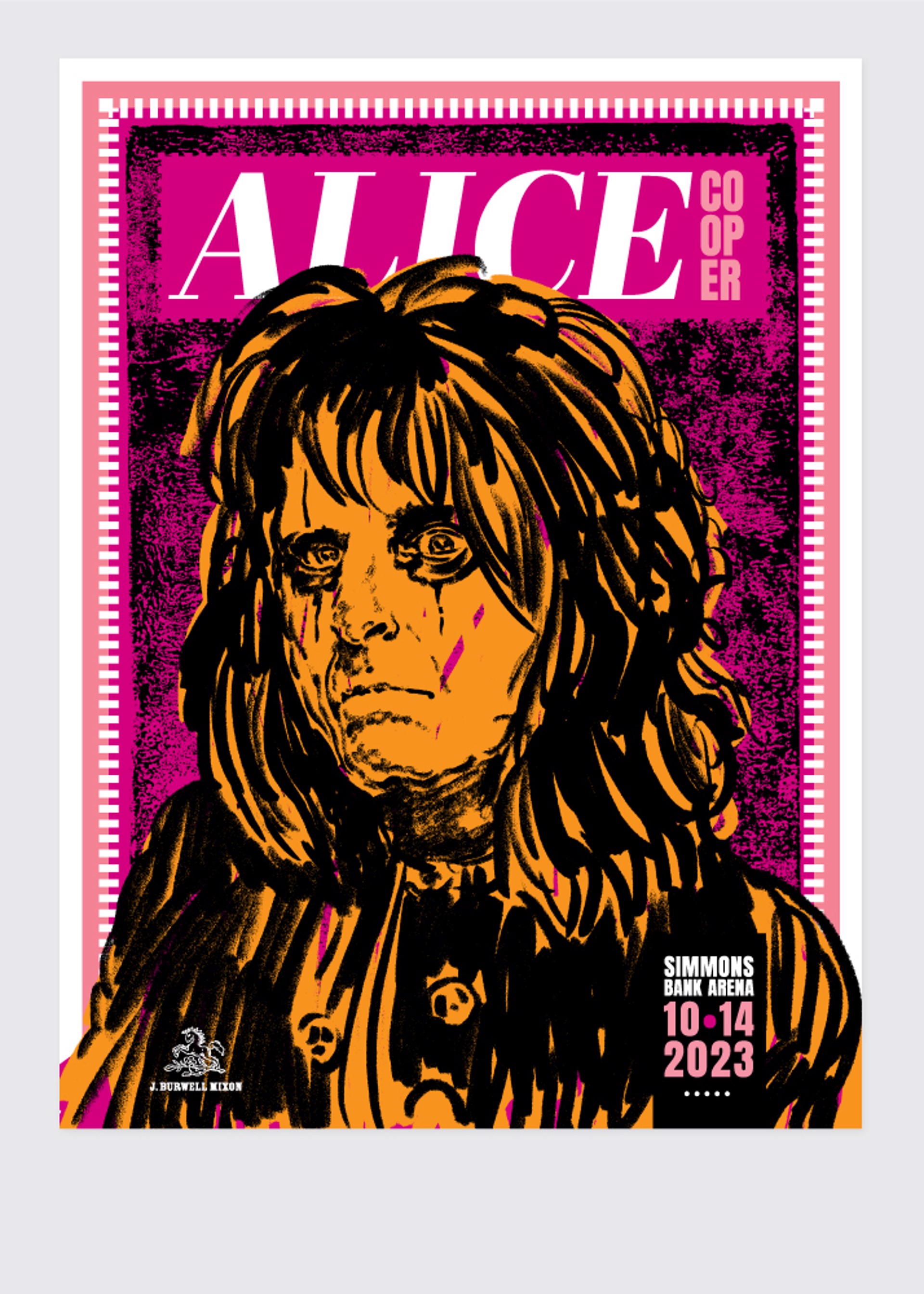 Alice Cooper Poster by Jamie Burwell Mixon
