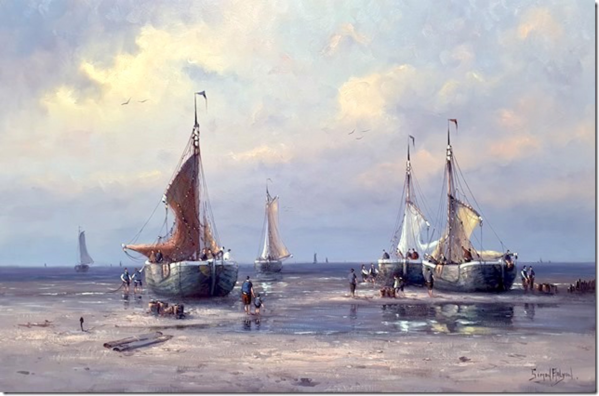 Hardworking on the Dutch Coastline by Simon Balyon